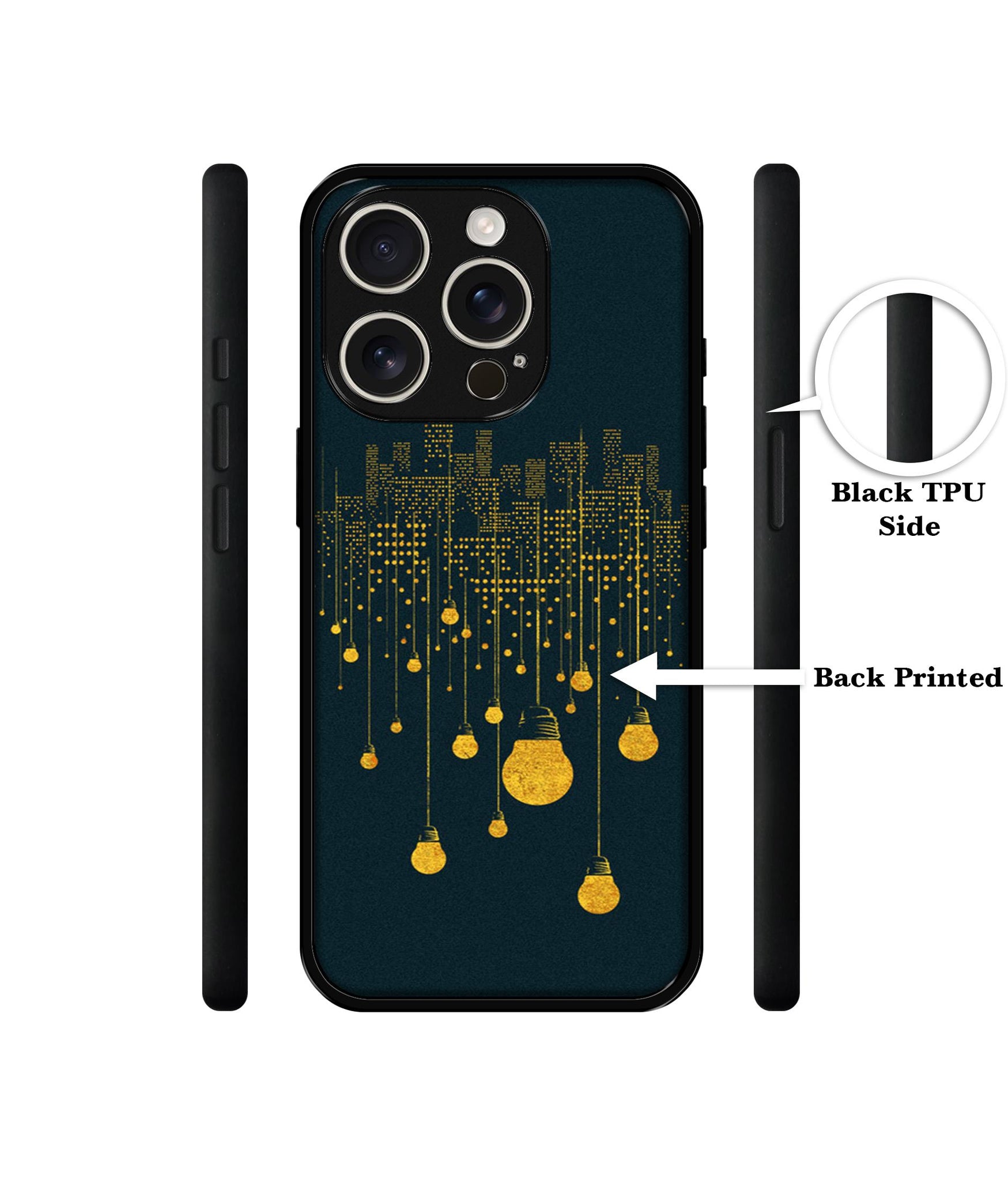 City Light Pattern Design Designer 2D Printed Back Case Cover for Apple iPhone 16 Pro