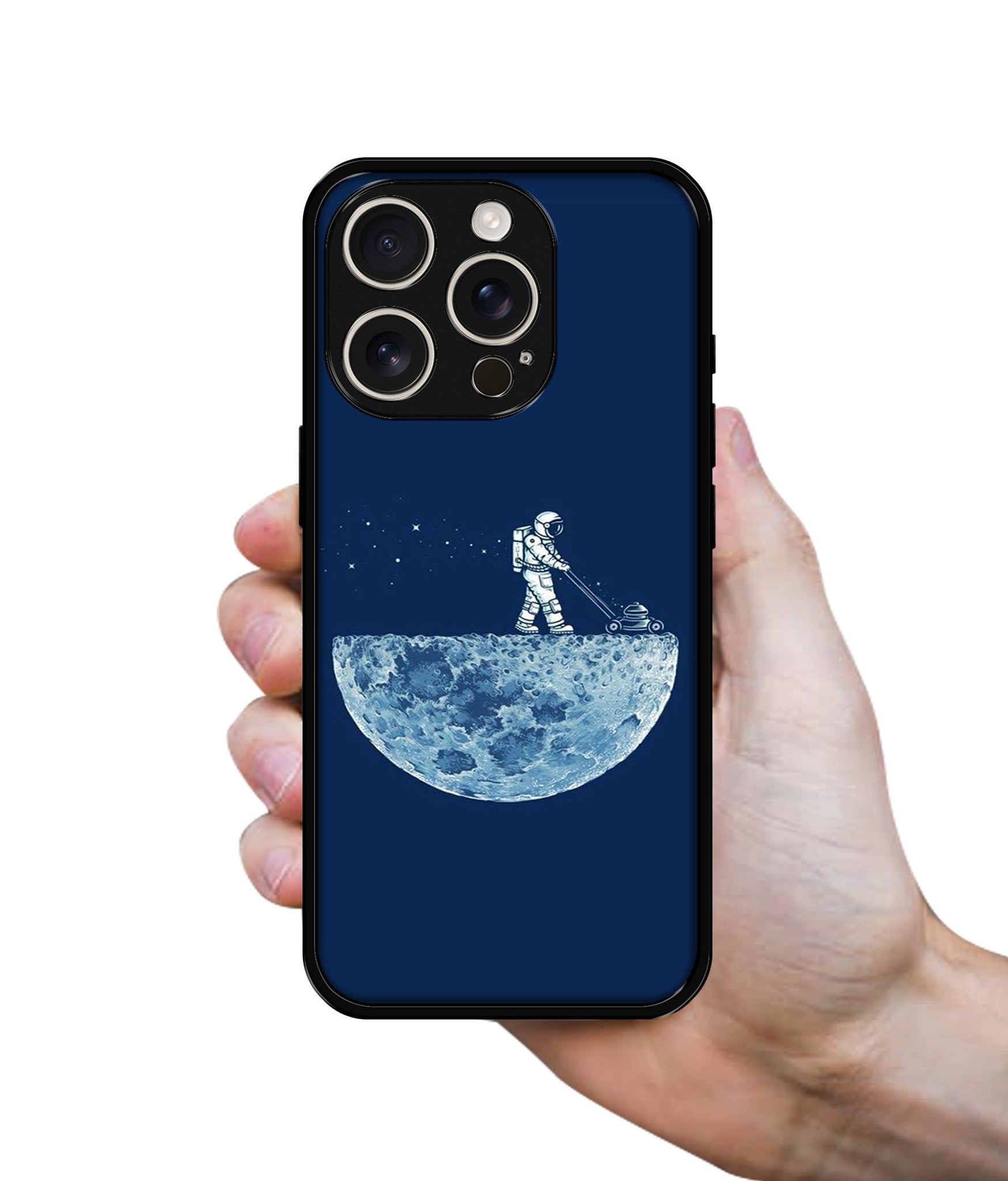 Moon Walk Design Designer 2D Printed Back Case Cover for Apple iPhone 16 Pro