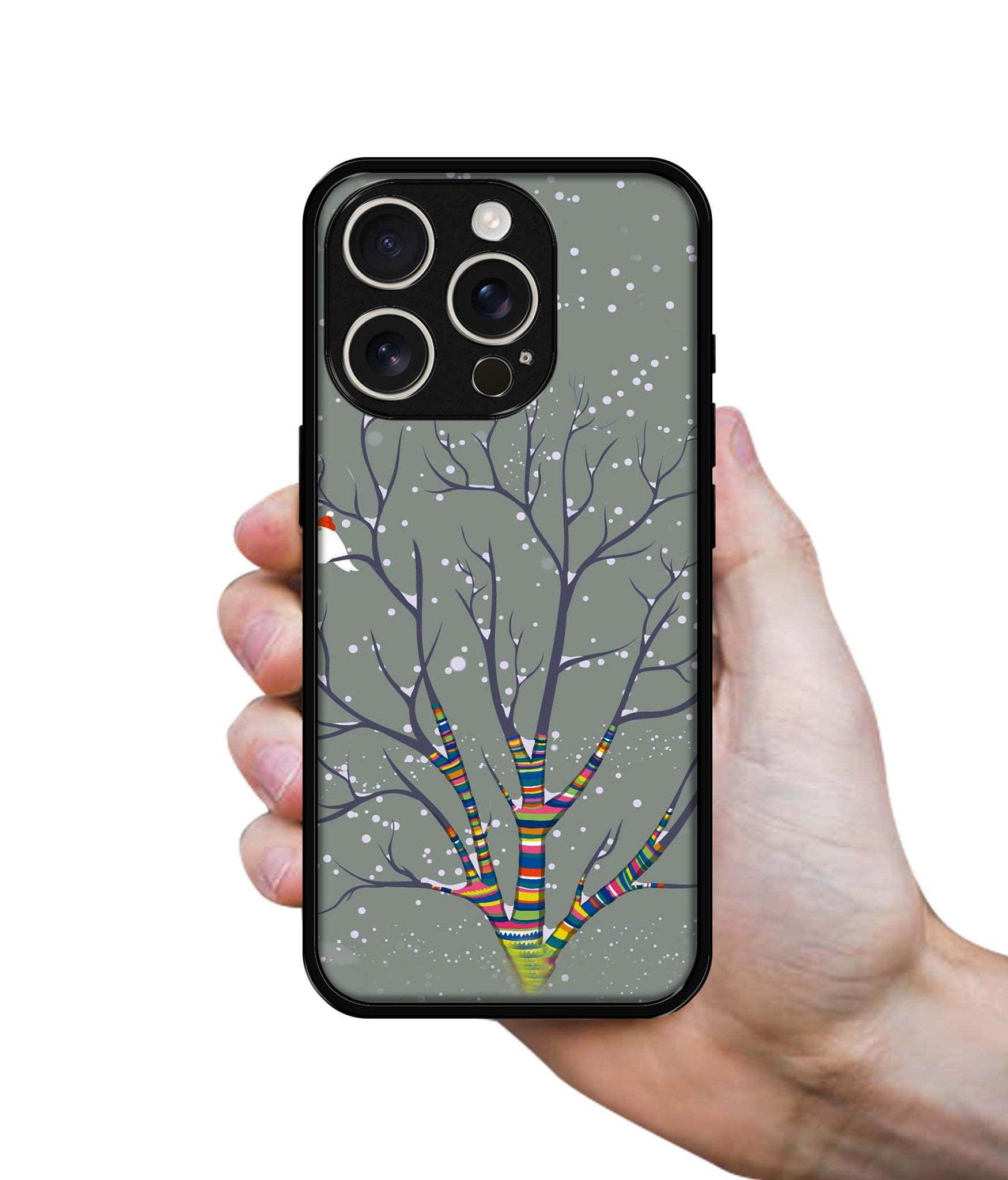 Winter Pattern Print Design Designer 2D Printed Back Case Cover for Apple iPhone 16 Pro