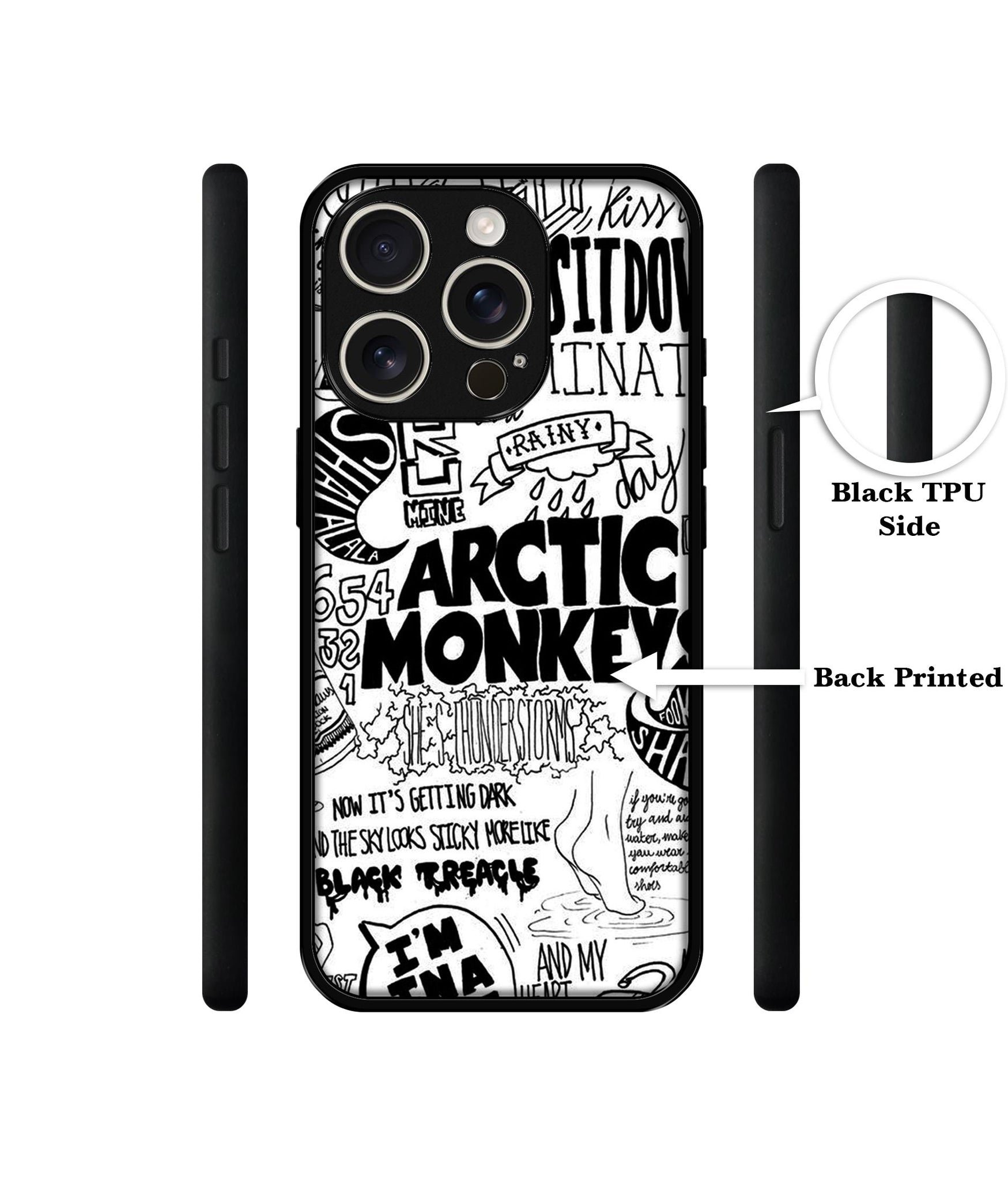 Arctic Monkeys Pattern Design Designer 2D Printed Back Case Cover for Apple iPhone 16 Pro