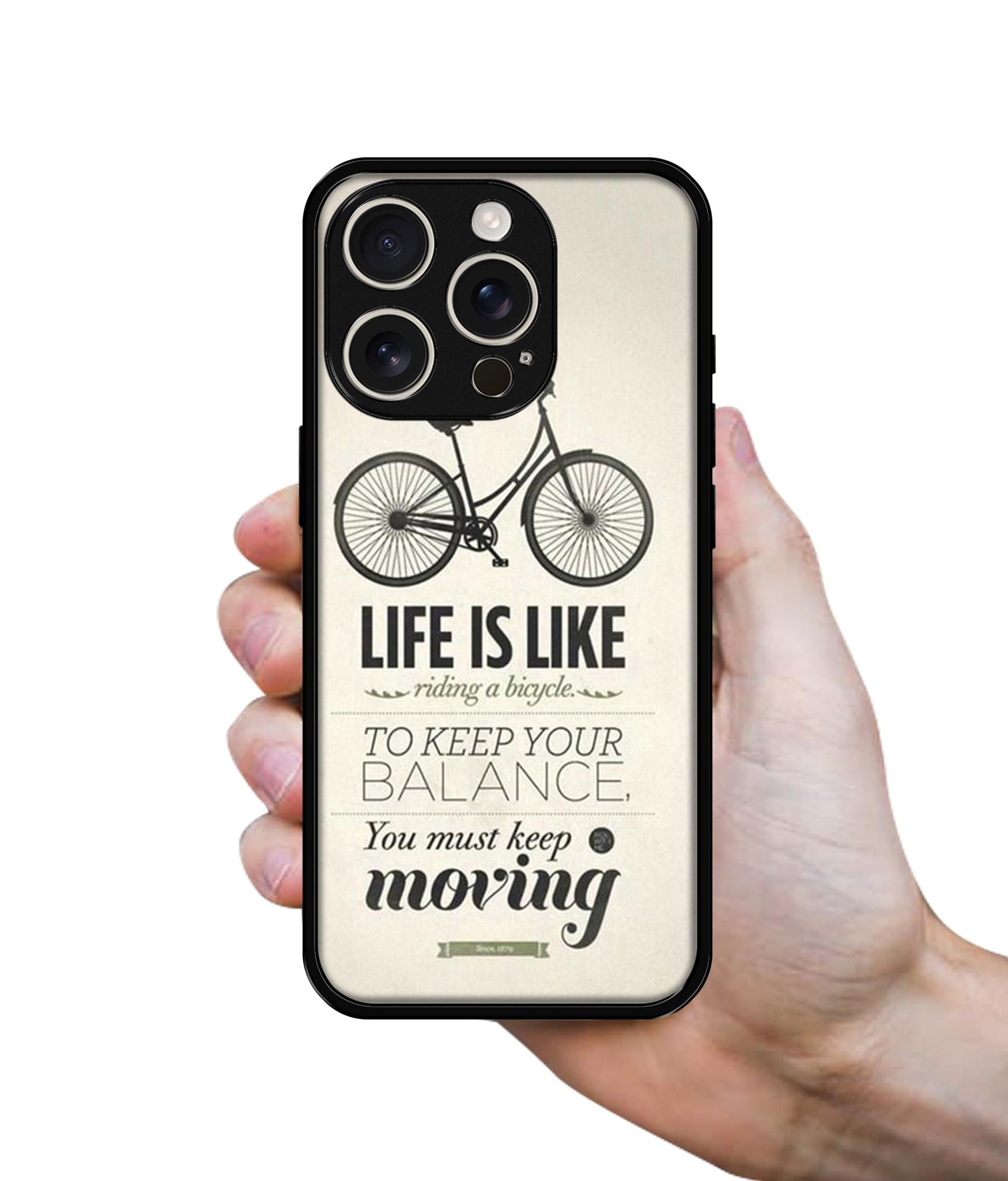 Life is Like Moving Design Designer 2D Printed Back Case Cover for Apple iPhone 16 Pro