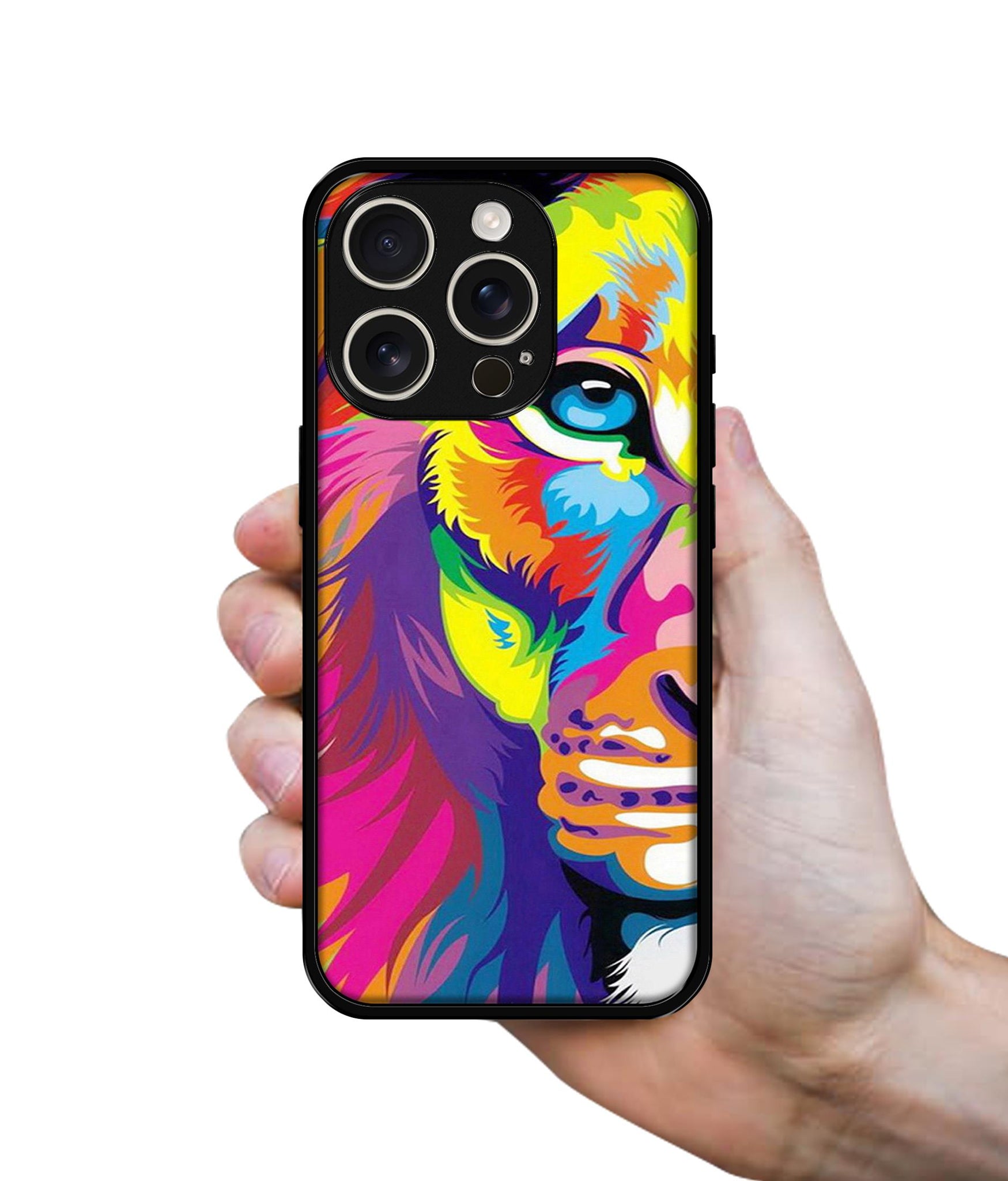 Lion Design Designer 2D Printed Back Case Cover for Apple iPhone 16 Pro