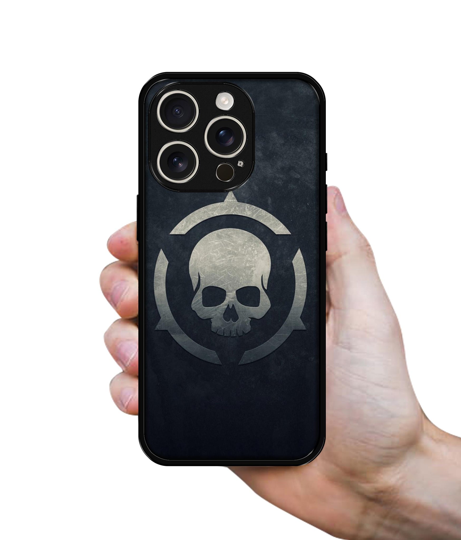 Skull Pattern Print Design Designer 2D Printed Back Case Cover for Apple iPhone 16 Pro