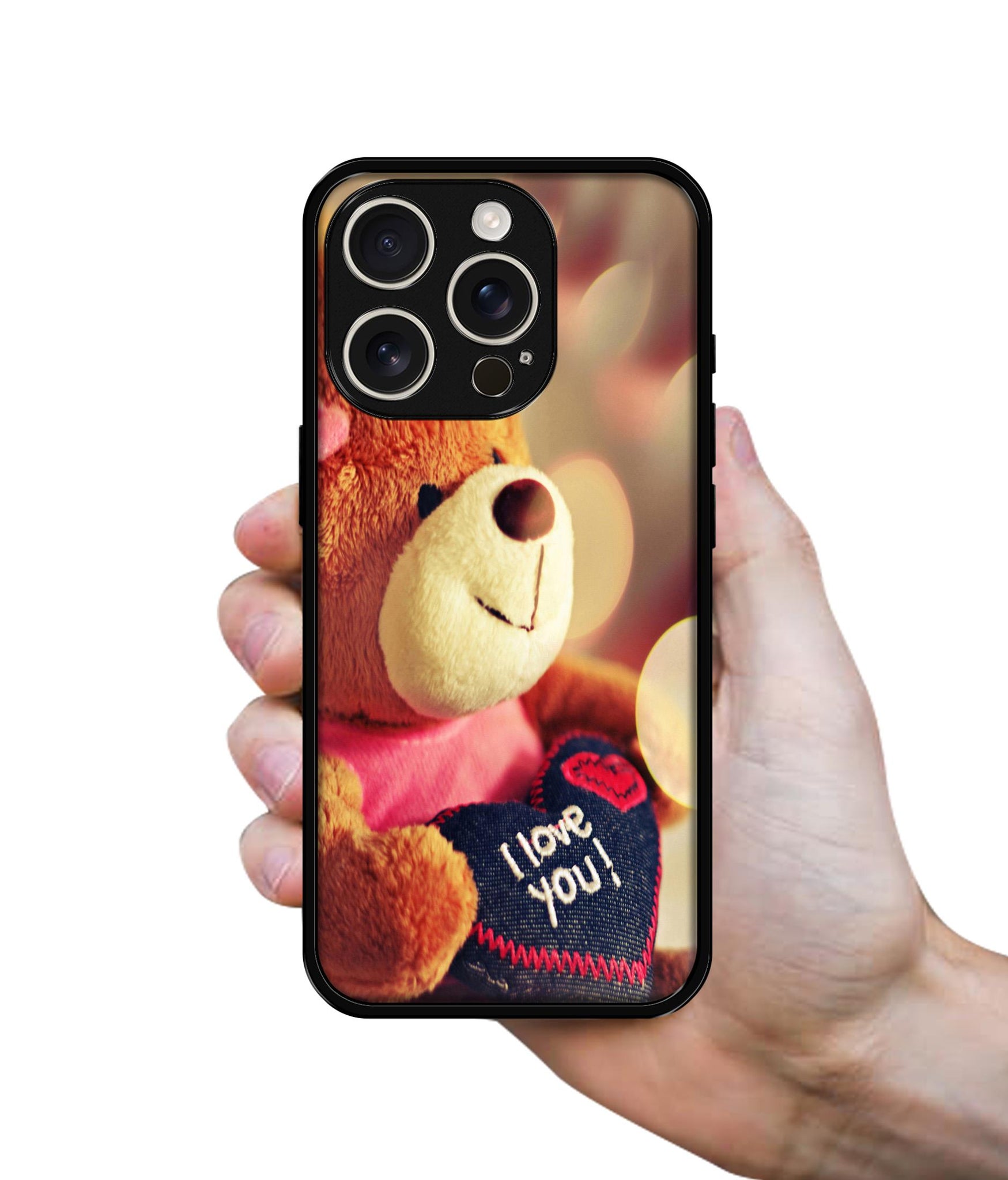 Teddy Bear Design Designer 2D Printed Back Case Cover for Apple iPhone 16 Pro