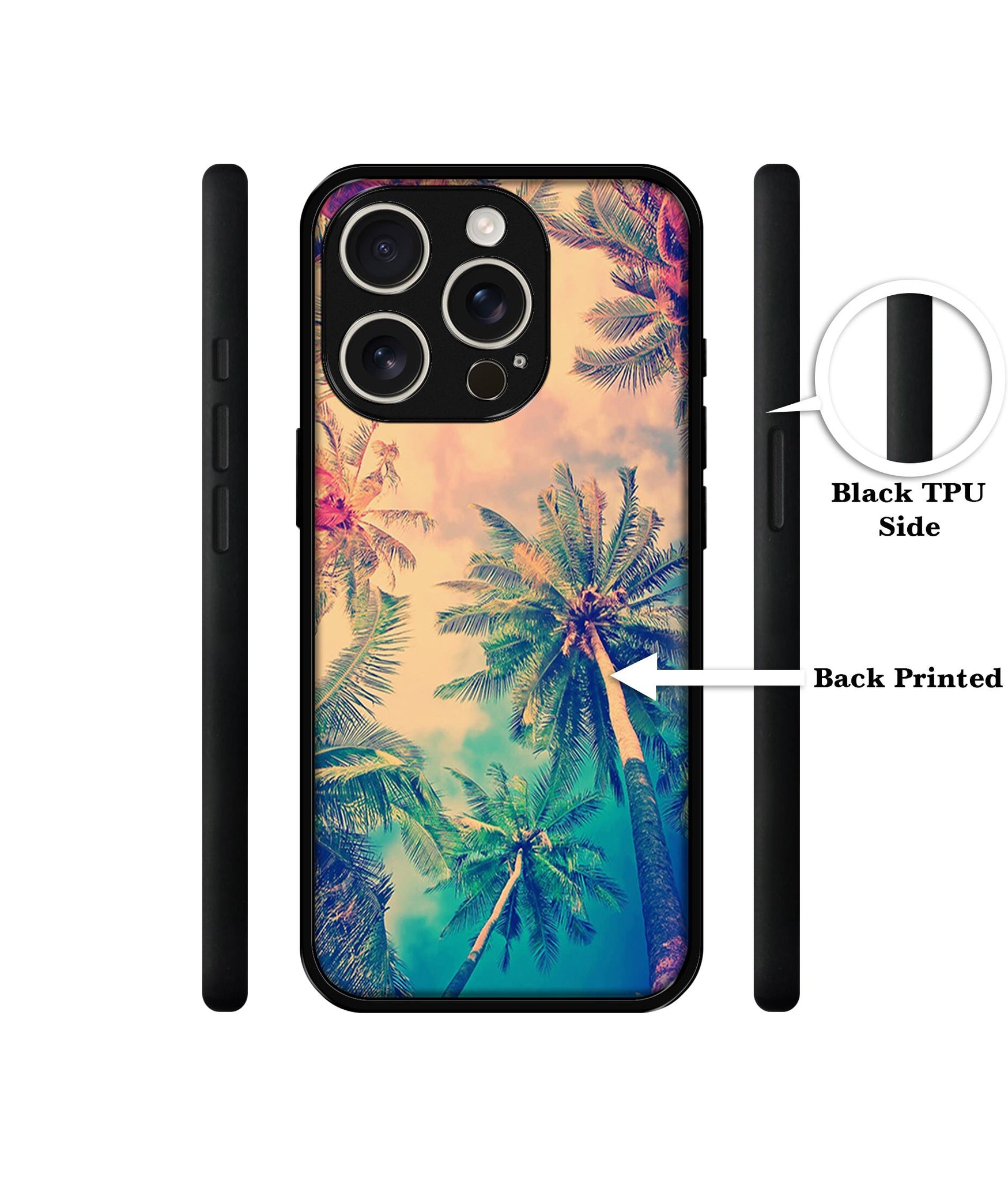 Trees Design Designer 2D Printed Back Case Cover for Apple iPhone 16 Pro