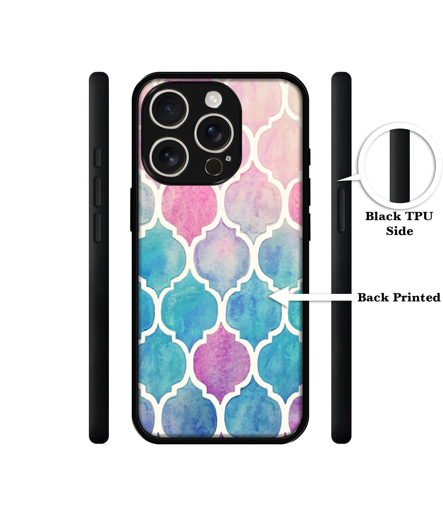 Patterns Art Design Designer 2D Printed Back Case Cover for Apple iPhone 16 Pro