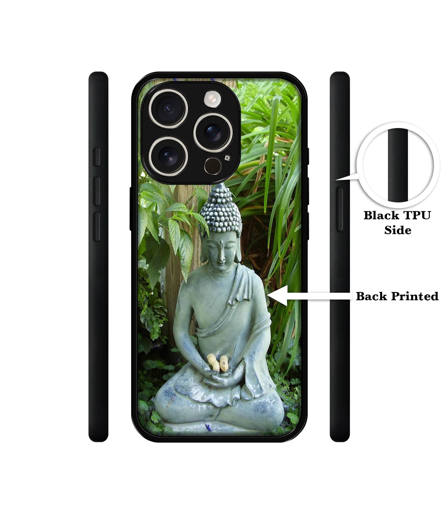 Buddhism Design Designer 2D Printed Back Case Cover for Apple iPhone 16 Pro