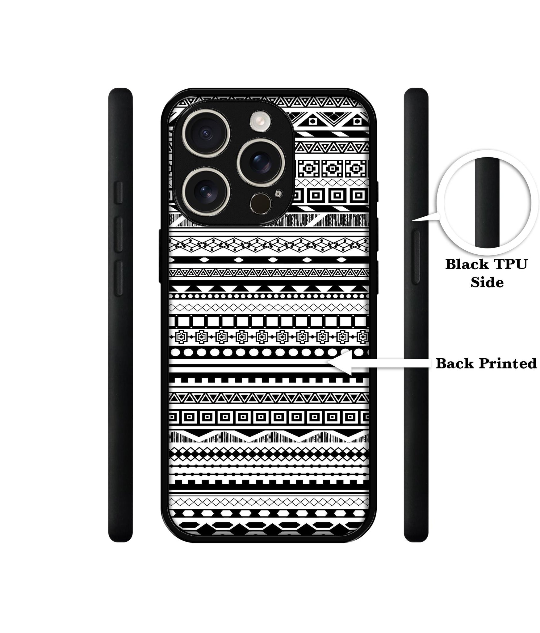 Black & White Patterns Design Designer 2D Printed Back Case Cover for Apple iPhone 16 Pro