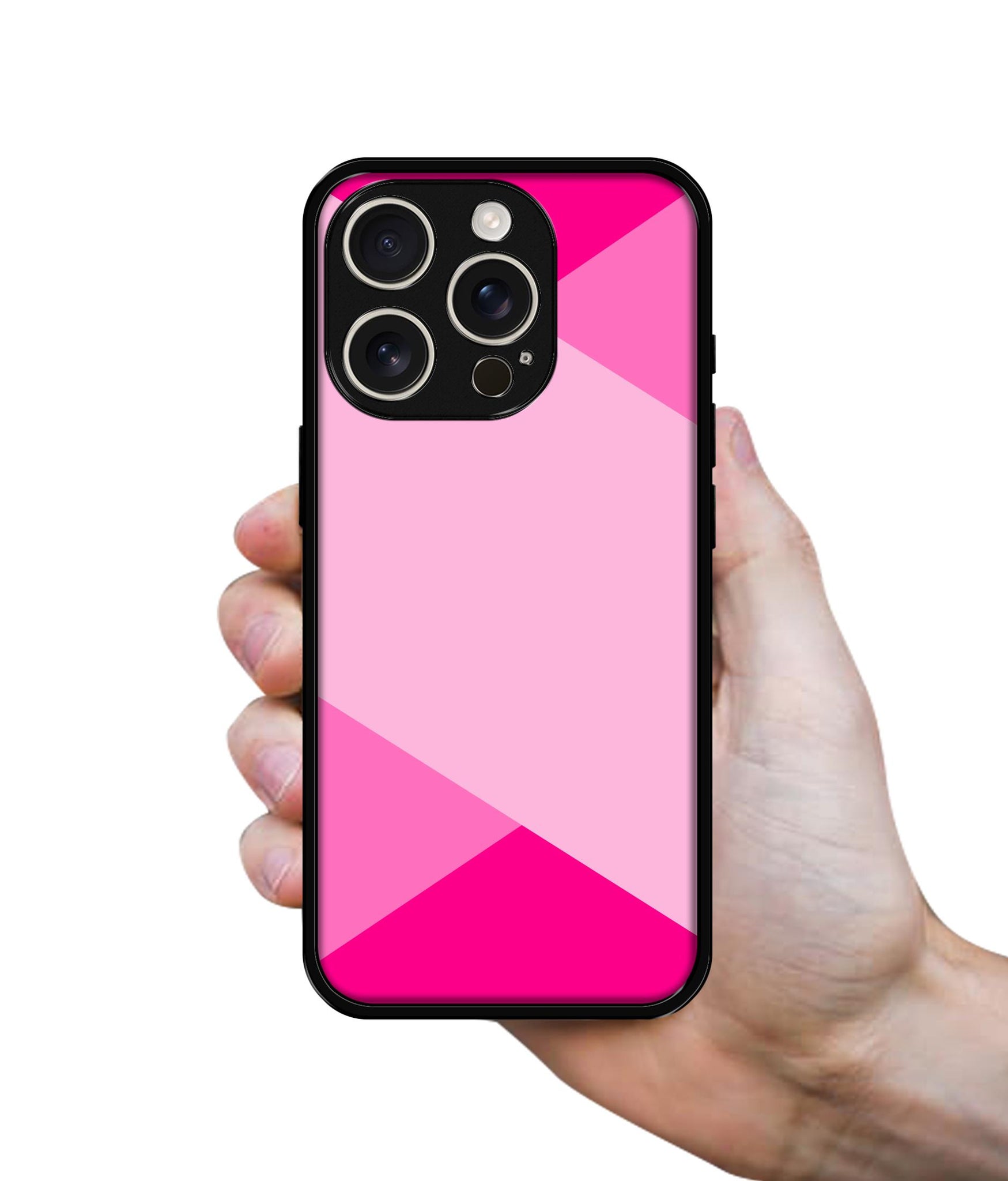 Pink Cross Vector Design Designer 2D Printed Back Case Cover for Apple iPhone 16 Pro