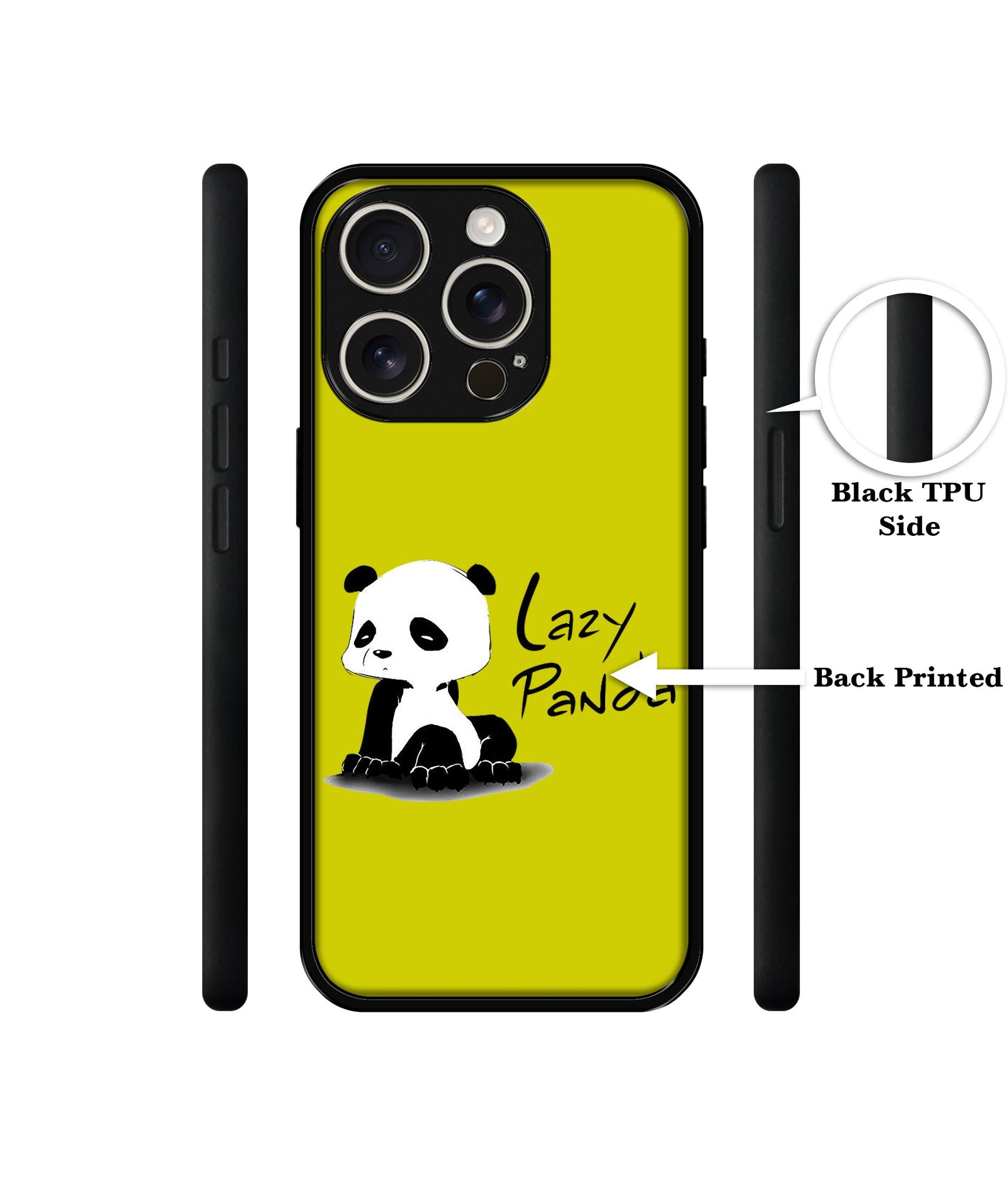 Lazy Panda Design Designer 2D Printed Back Case Cover for Apple iPhone 16 Pro