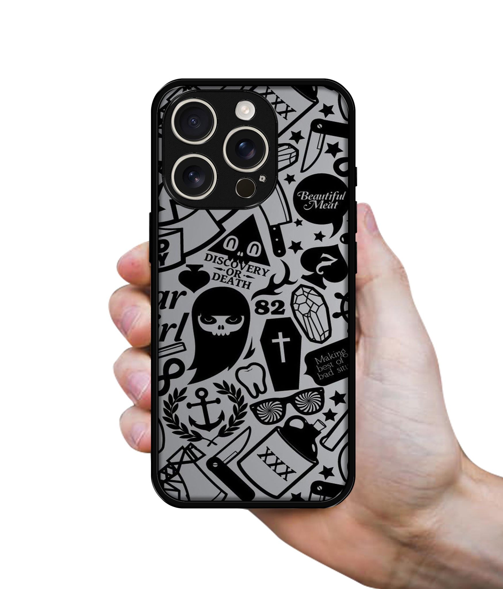 Discover Or Death Design Designer 2D Printed Back Case Cover for Apple iPhone 16 Pro Max
