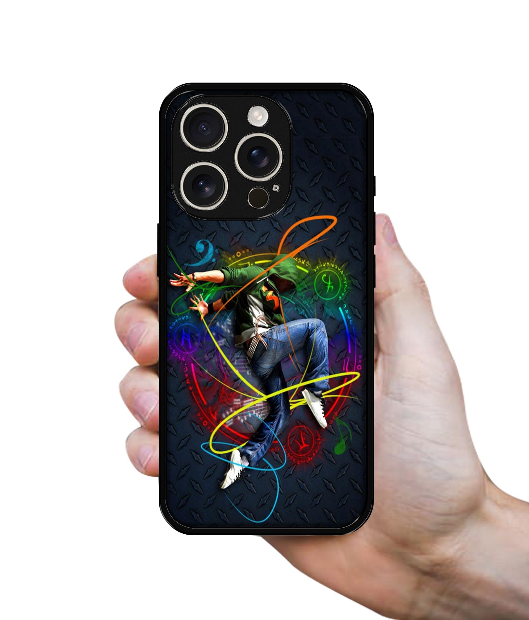 Boy With Music Design Designer 2D Printed Back Case Cover for Apple iPhone 16 Pro Max