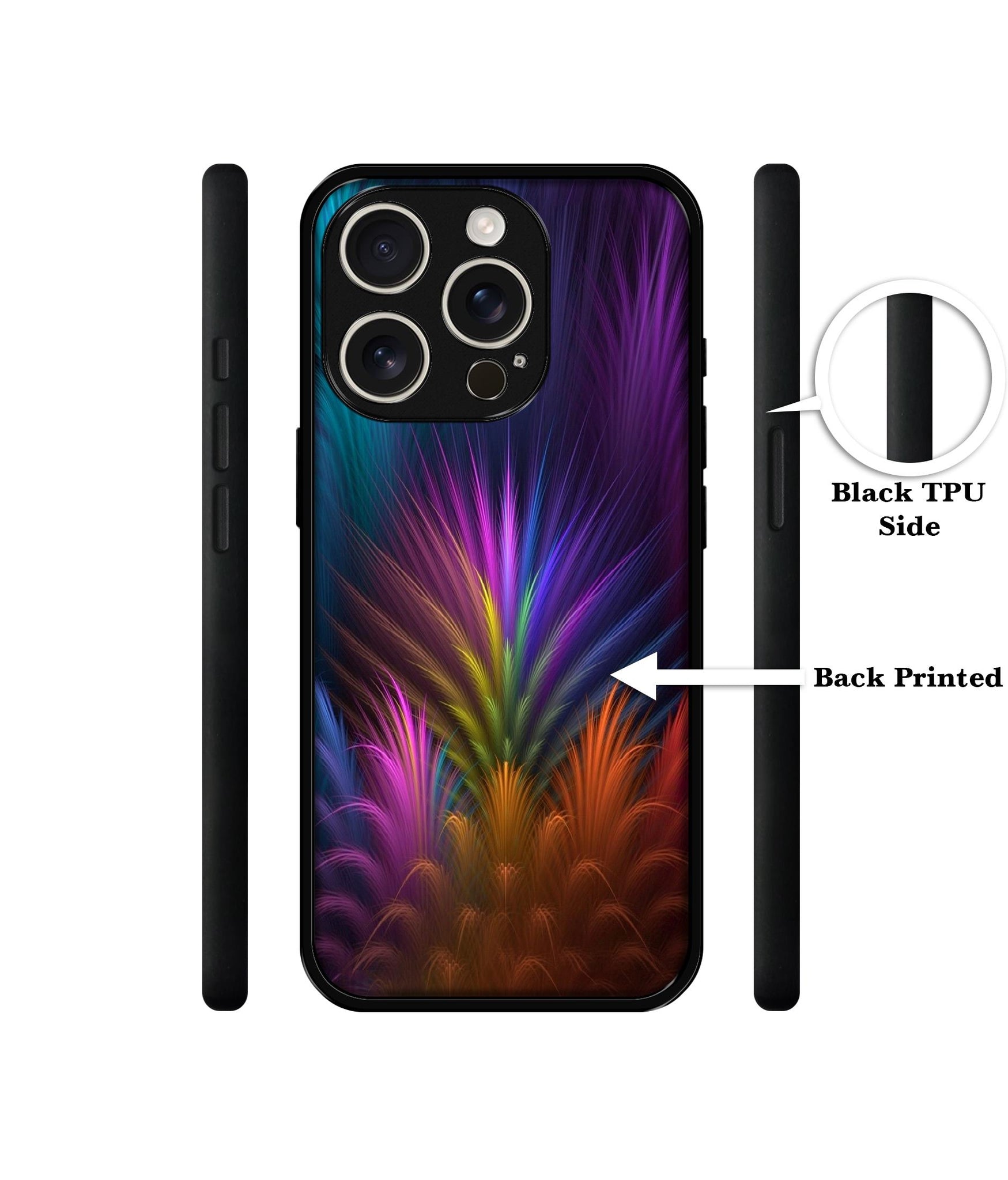 Multicoloured Design Designer 2D Printed Back Case Cover for Apple iPhone 16 Pro Max