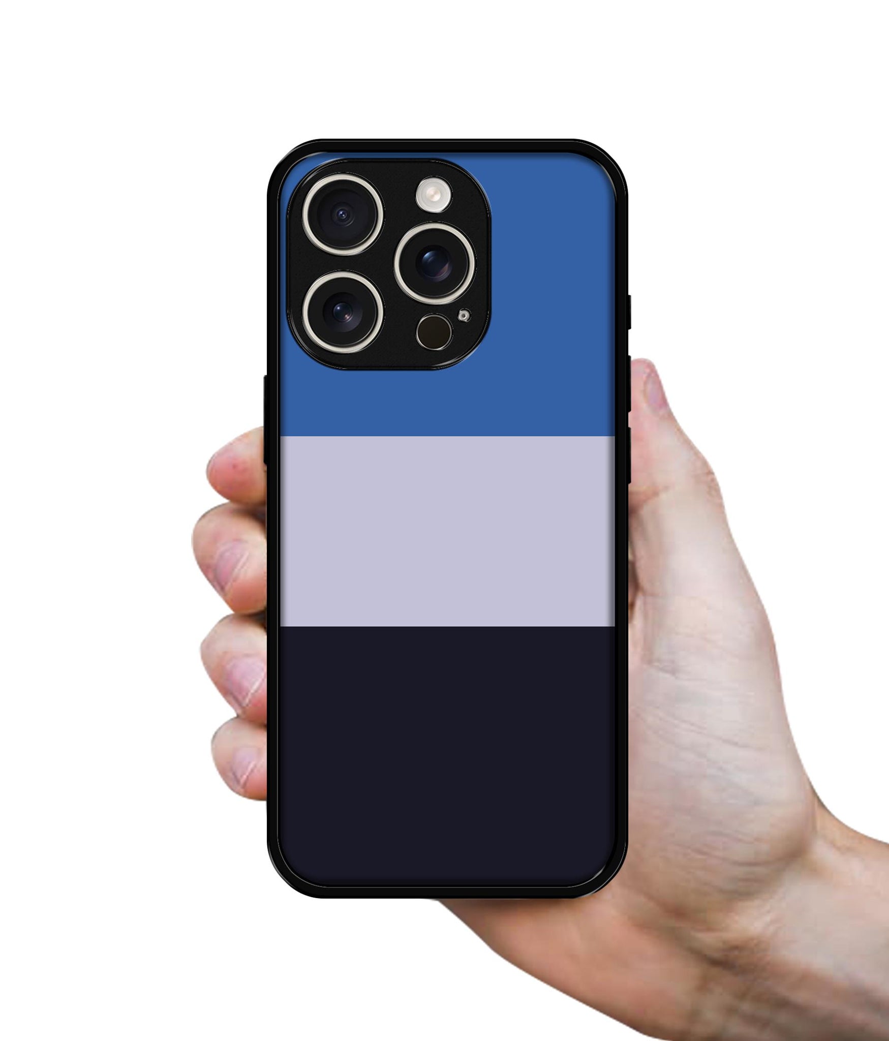 Three Color Stripes Design Designer 2D Printed Back Case Cover for Apple iPhone 16 Pro Max