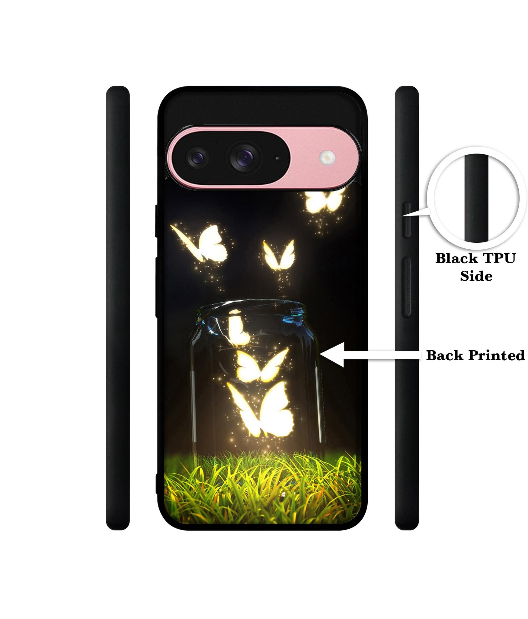 Butterfly Design Designer 2D Printed Back Case Cover for Google Pixel 9 5G