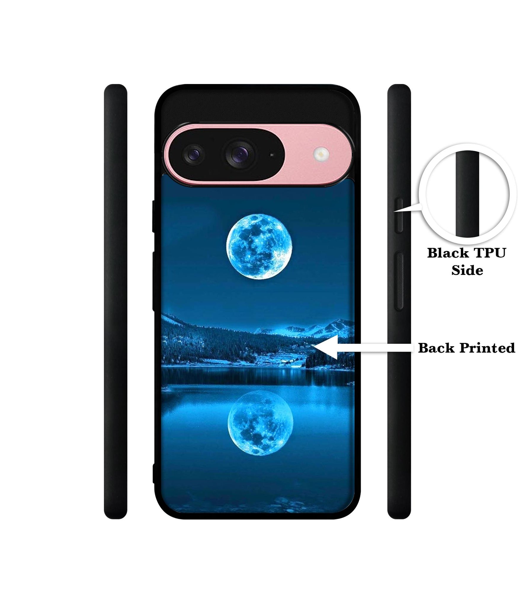 Awesome Moon Design Designer 2D Printed Back Case Cover for Google Pixel 9 5G