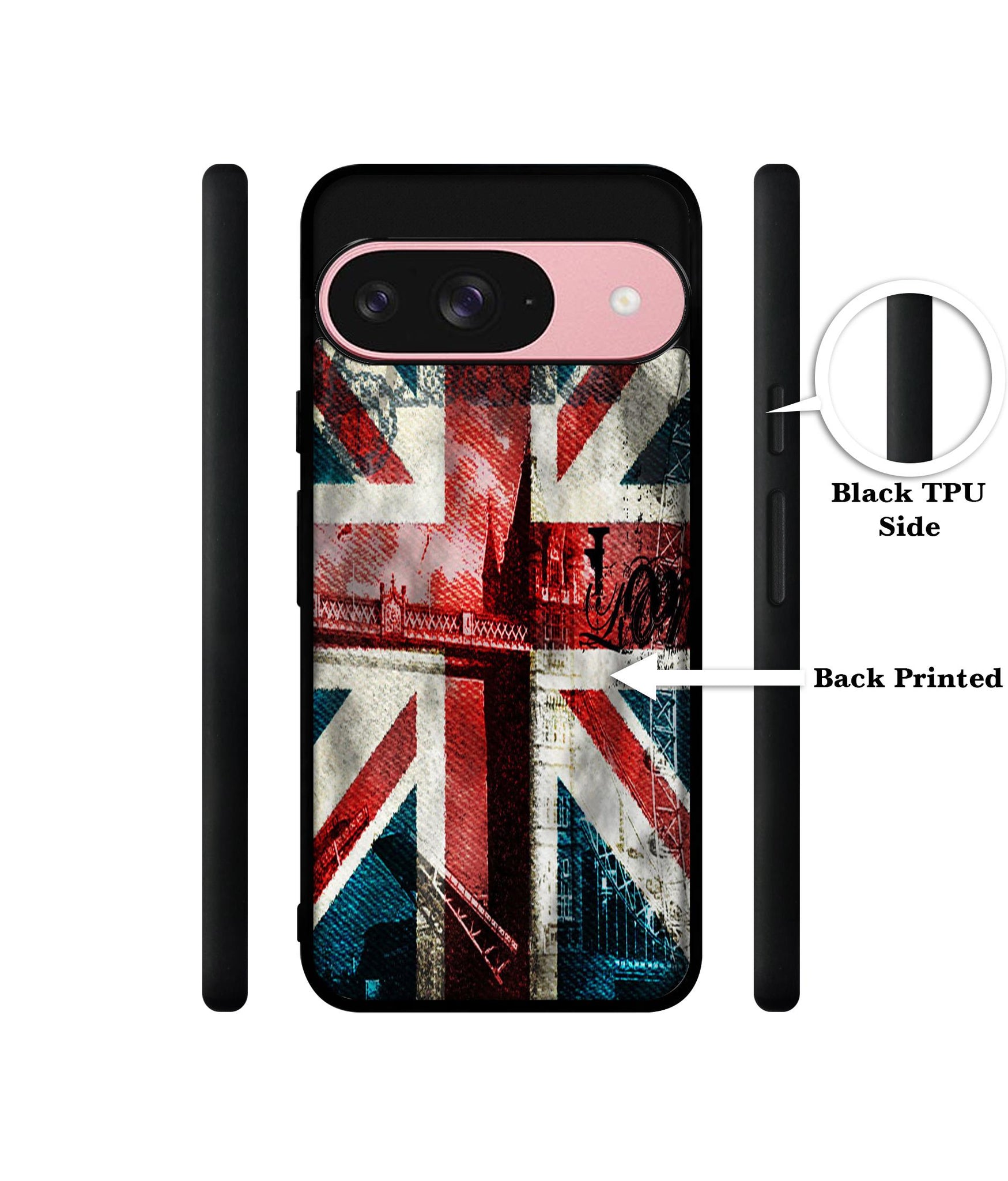 London Flag wallpaper Design Designer 2D Printed Back Case Cover for Google Pixel 9 5G