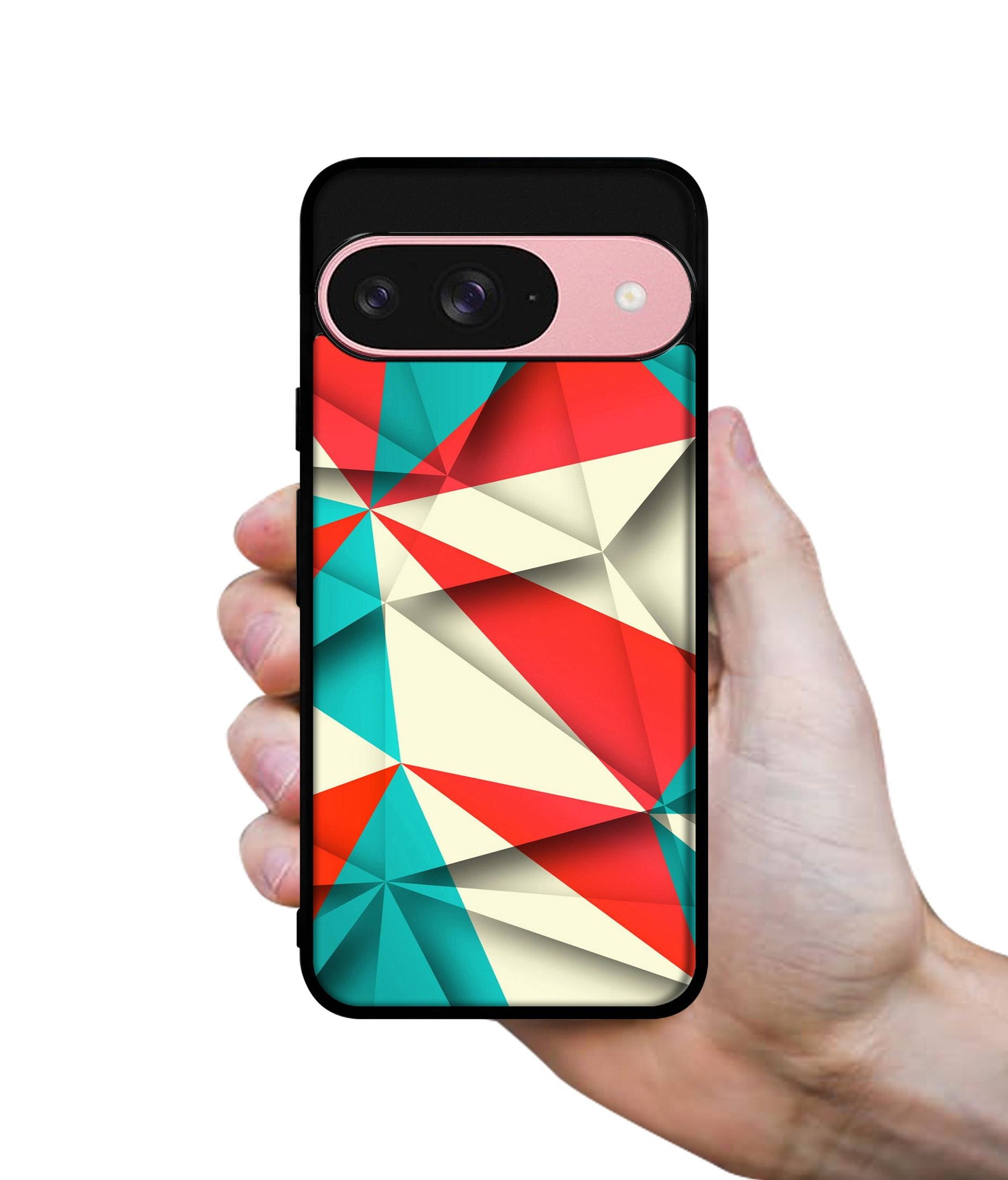 Red Blue White Pattern Design Designer 2D Printed Back Case Cover for Google Pixel 9 5G