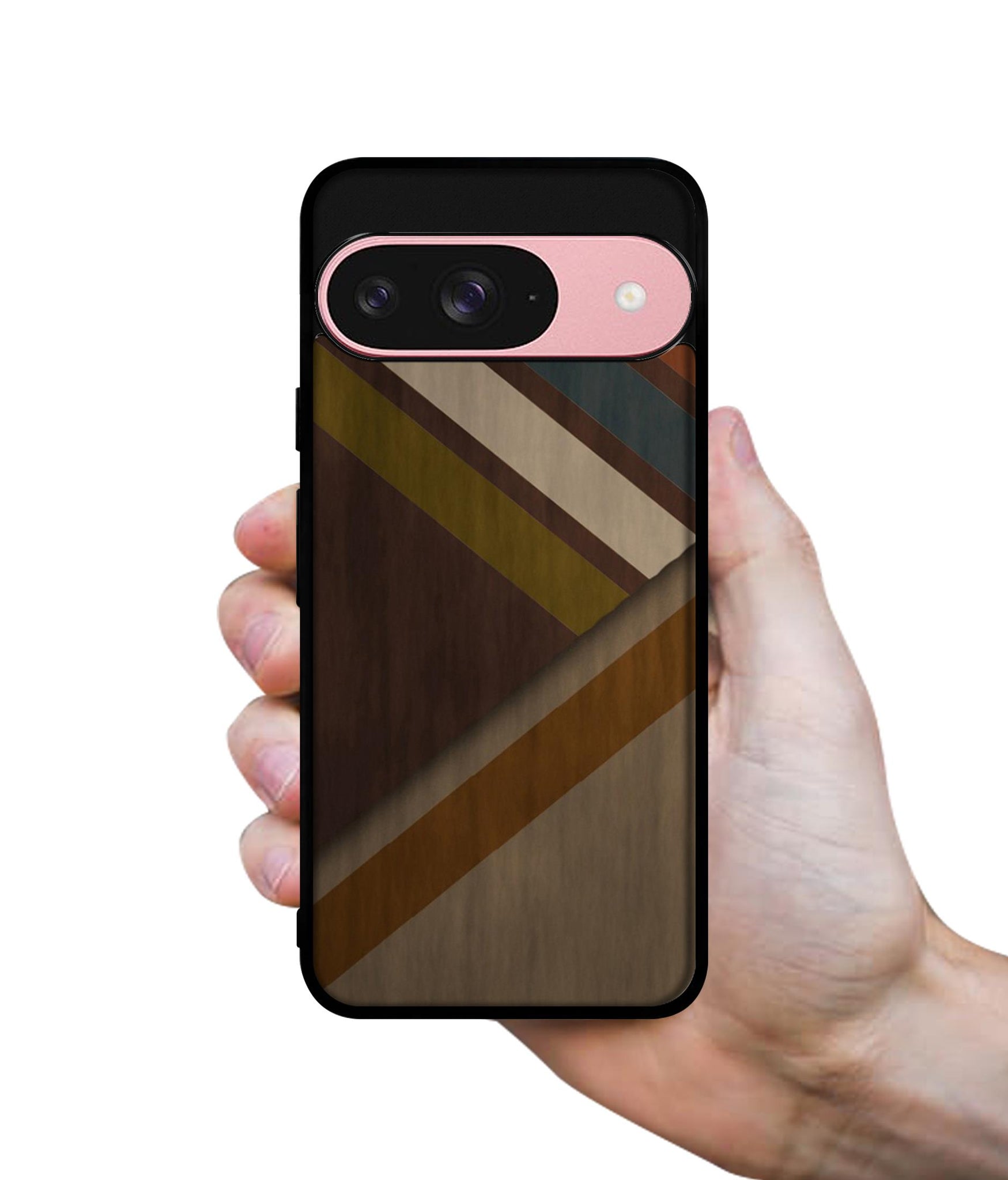 Colorful Wooden Pattern Design Designer 2D Printed Back Case Cover for Google Pixel 9 5G
