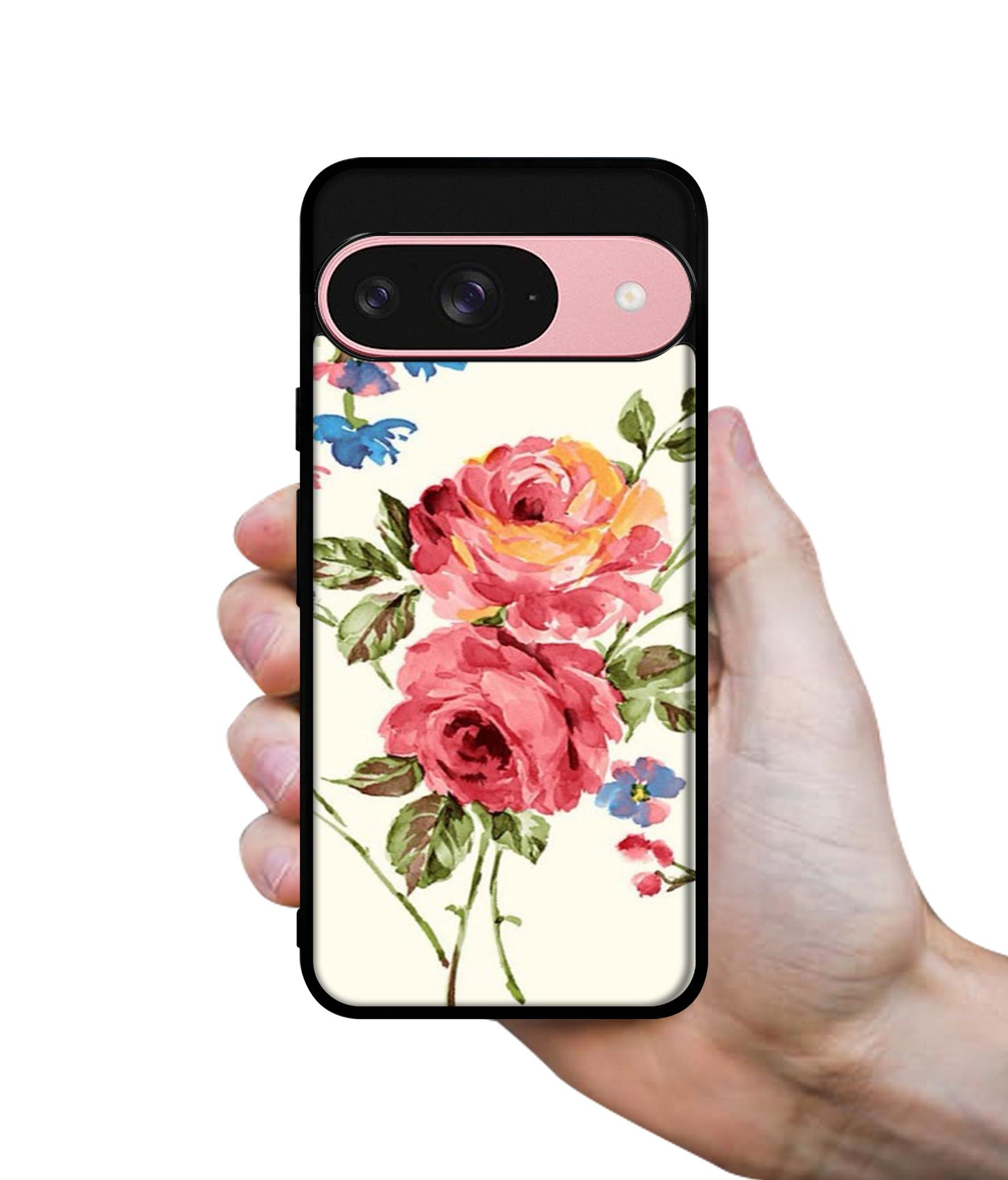 Vintage Painting Flower Design Designer 2D Printed Back Case Cover for Google Pixel 9 5G