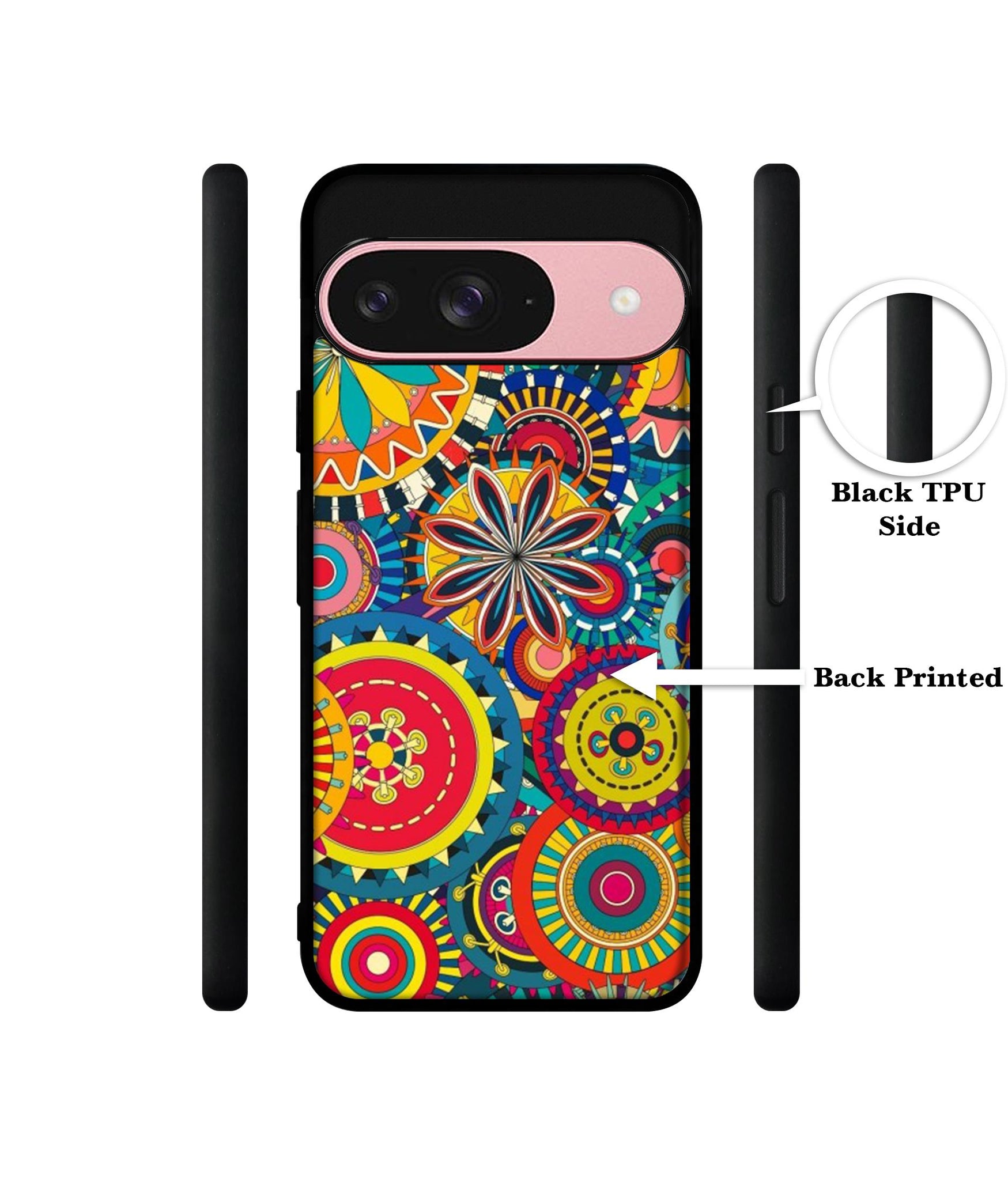 Ring Pattern Print Design Designer 2D Printed Back Case Cover for Google Pixel 9 5G