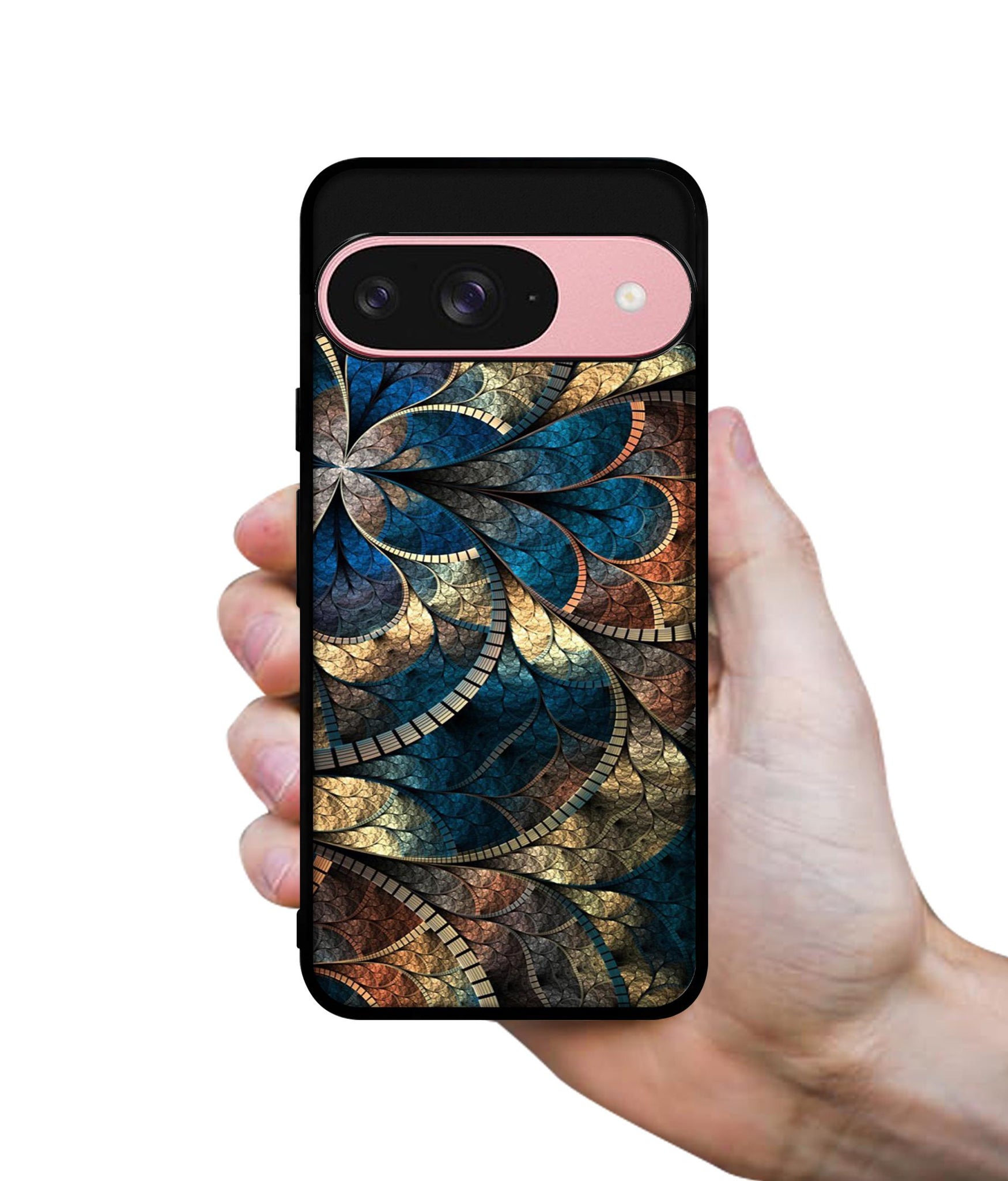 Fractional Pattern Design Designer 2D Printed Back Case Cover for Google Pixel 9 5G