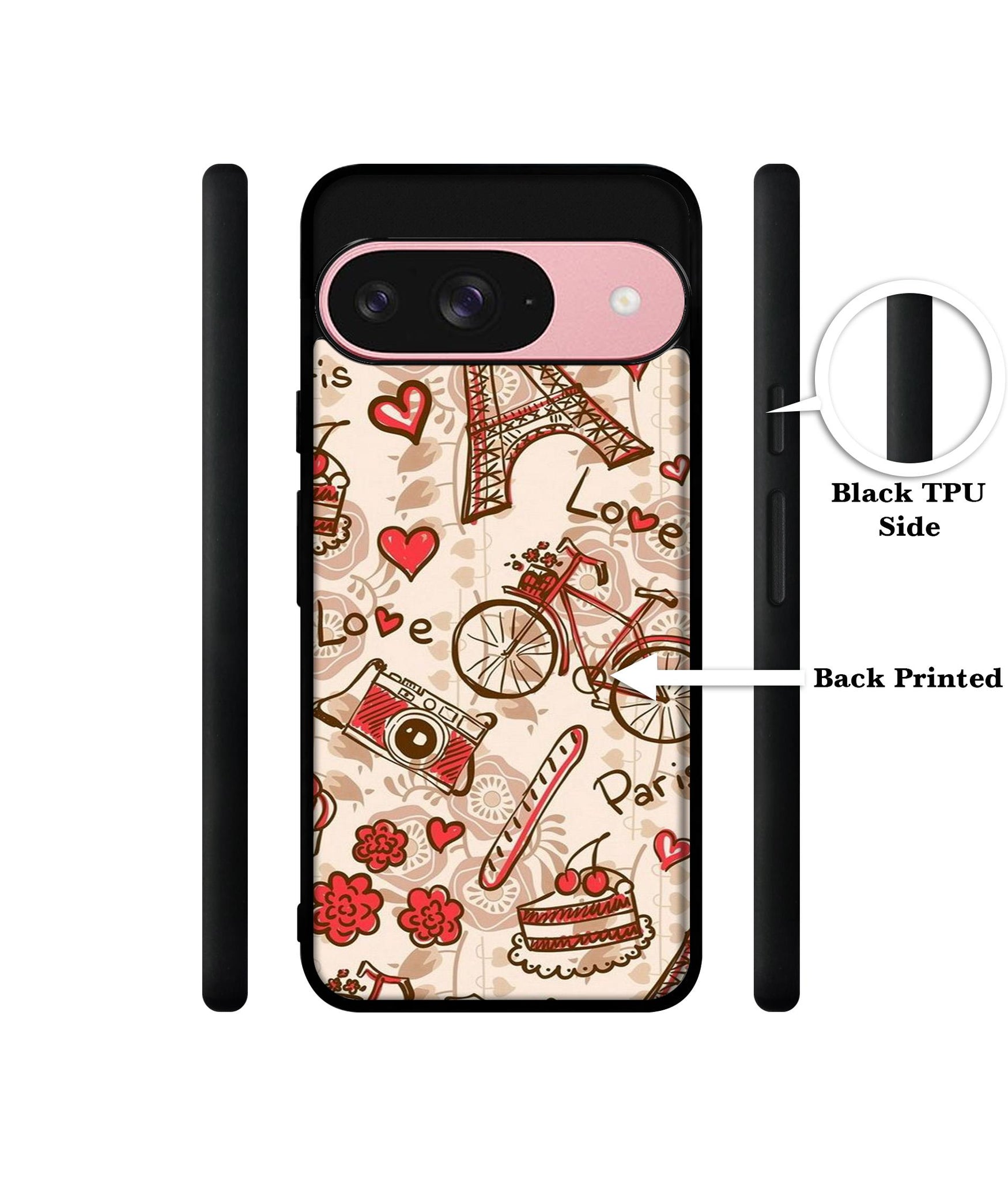 Vintage Paris Design Designer 2D Printed Back Case Cover for Google Pixel 9 5G