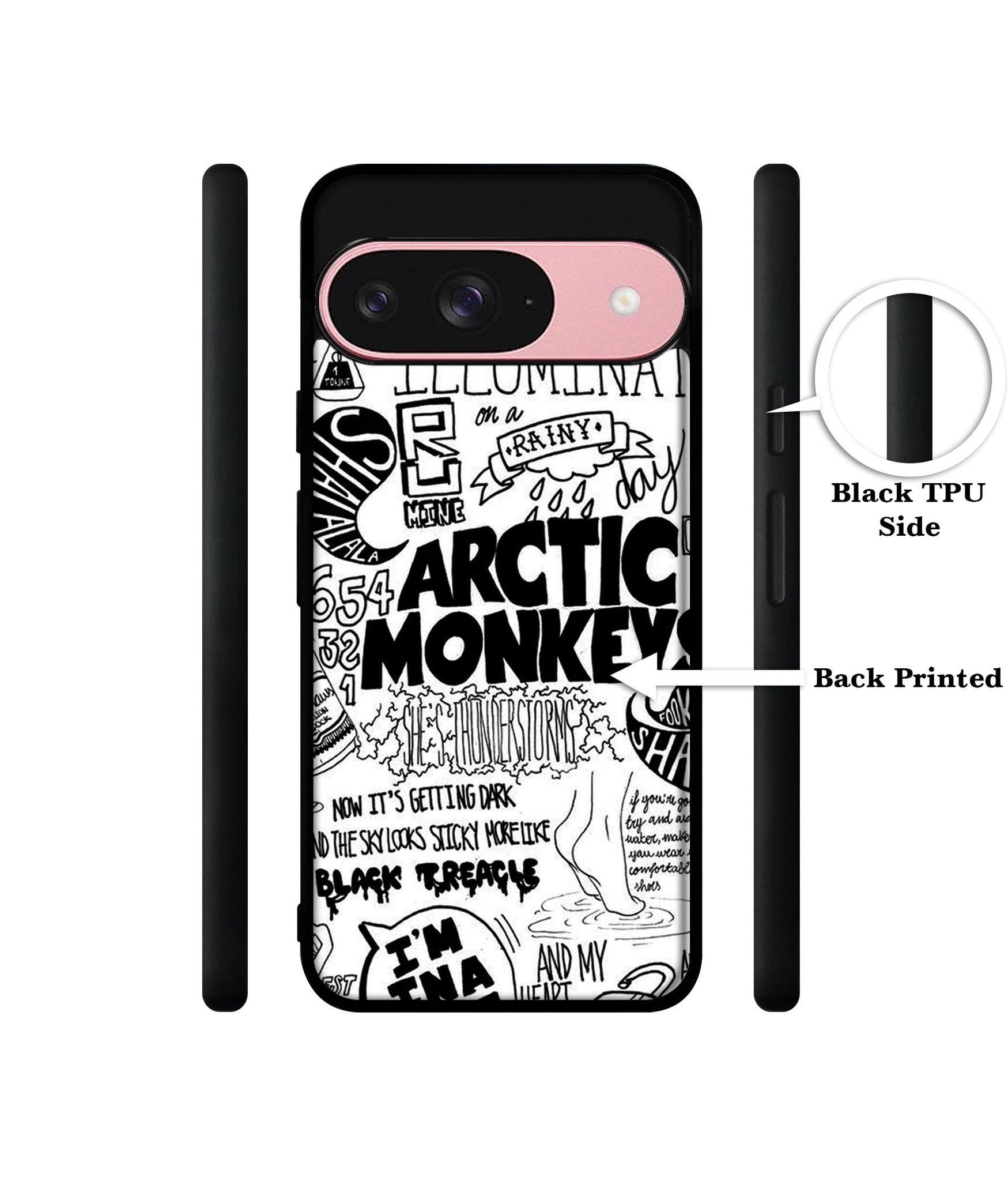 Arctic Monkeys Pattern Design Designer 2D Printed Back Case Cover for Google Pixel 9 5G