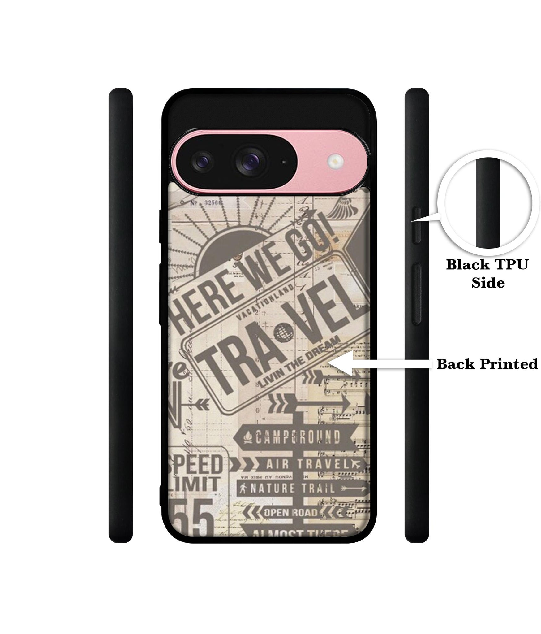 Travel Design Designer 2D Printed Back Case Cover for Google Pixel 9 5G
