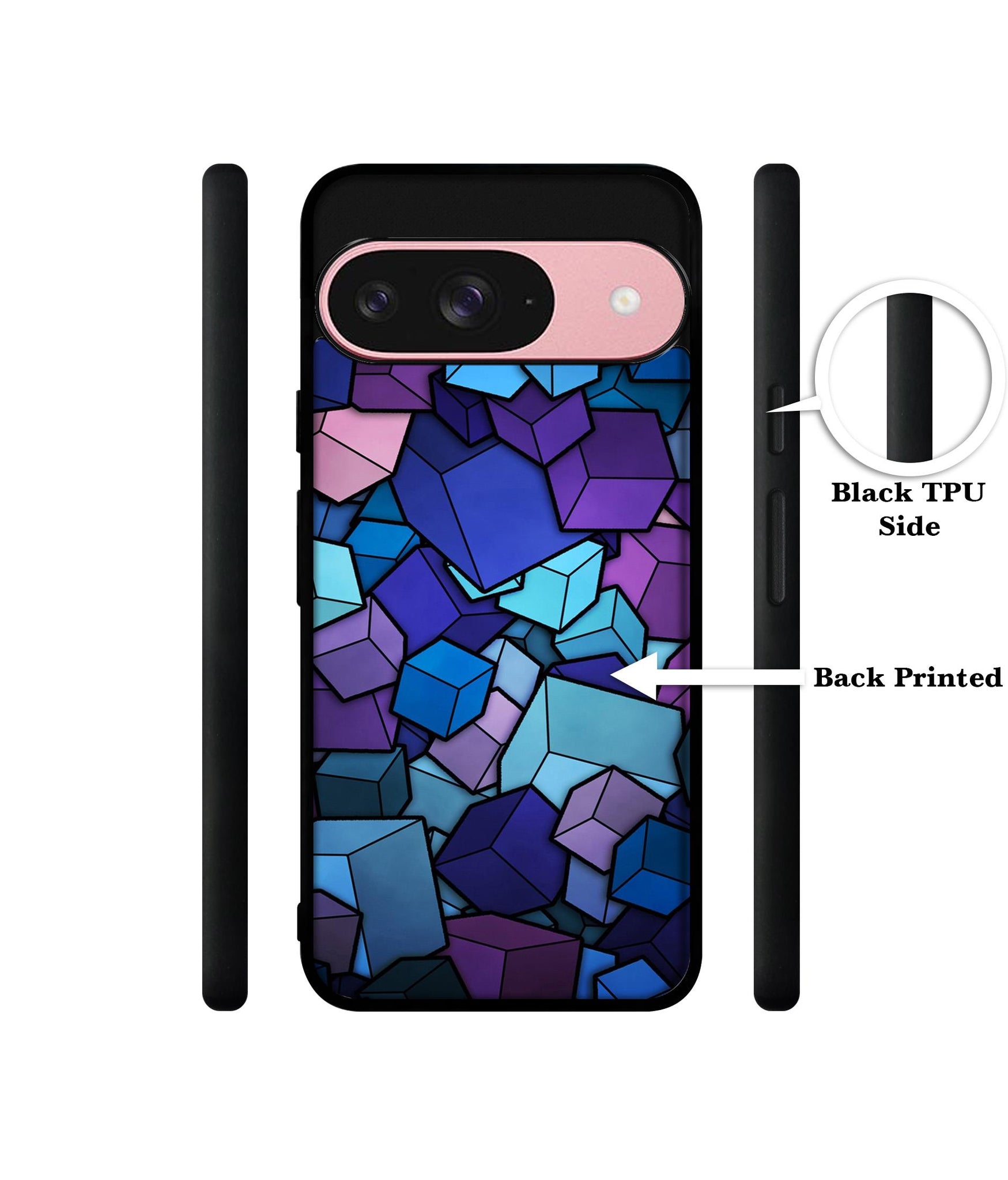 Color Box Design Designer 2D Printed Back Case Cover for Google Pixel 9 5G