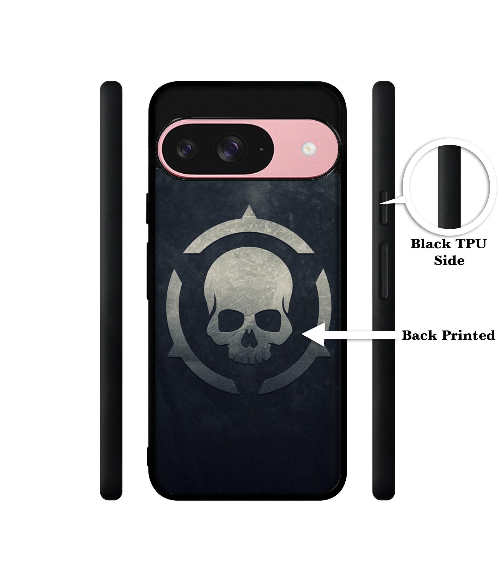 Skull Pattern Print Design Designer 2D Printed Back Case Cover for Google Pixel 9 5G