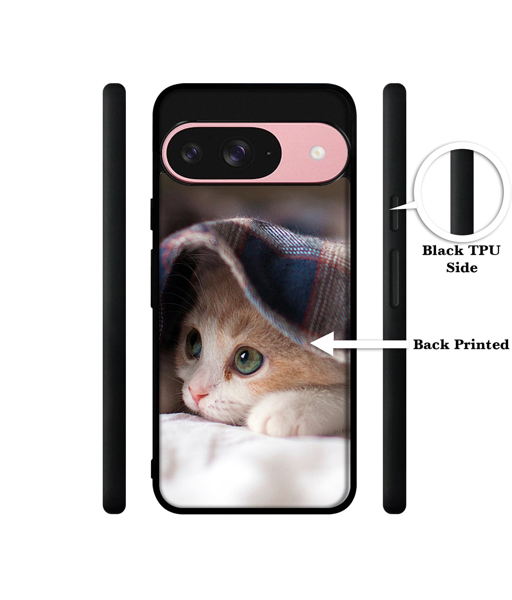 Sleepy Kitten Design Designer 2D Printed Back Case Cover for Google Pixel 9 5G