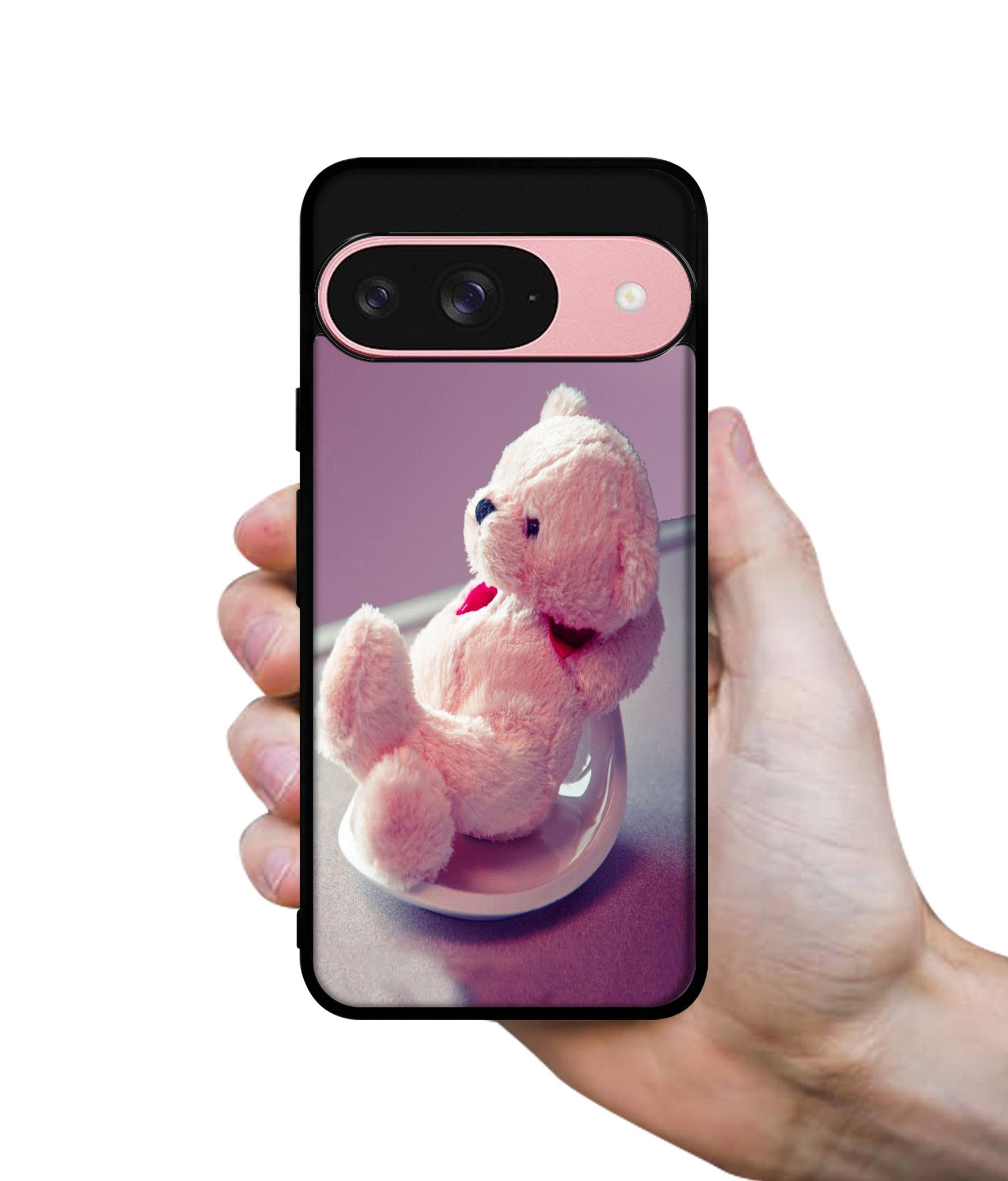 Cute Teddy Bear Design Designer 2D Printed Back Case Cover for Google Pixel 9 5G