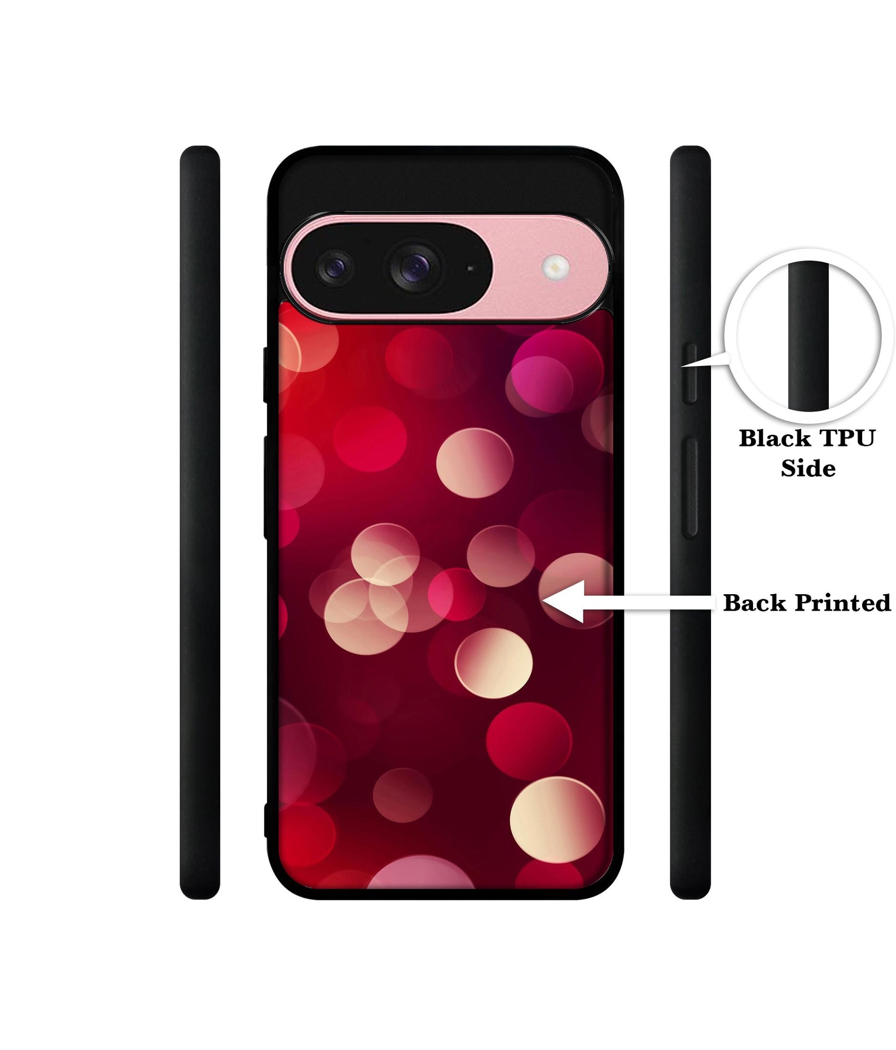 3D Circles Design Designer 2D Printed Back Case Cover for Google Pixel 9 5G