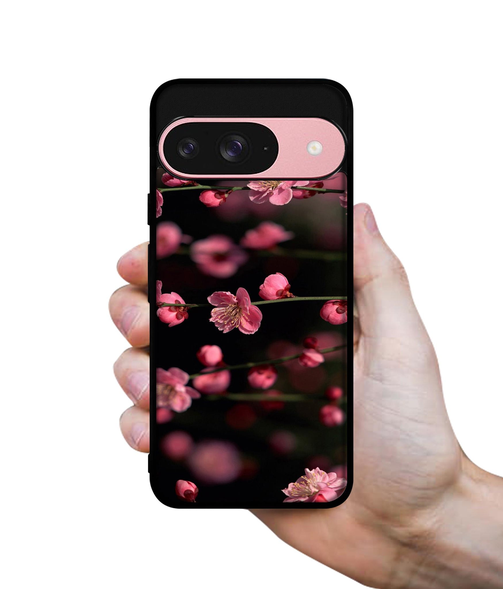Pink Flowers Design Designer 2D Printed Back Case Cover for Google Pixel 9 5G