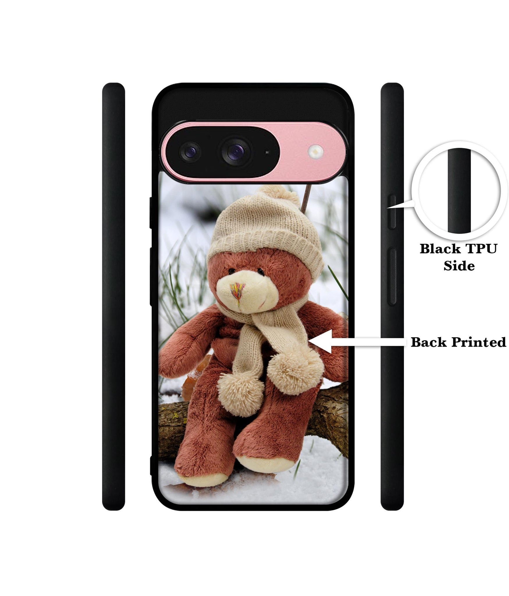 Woolen Bear Design Designer 2D Printed Back Case Cover for Google Pixel 9 5G