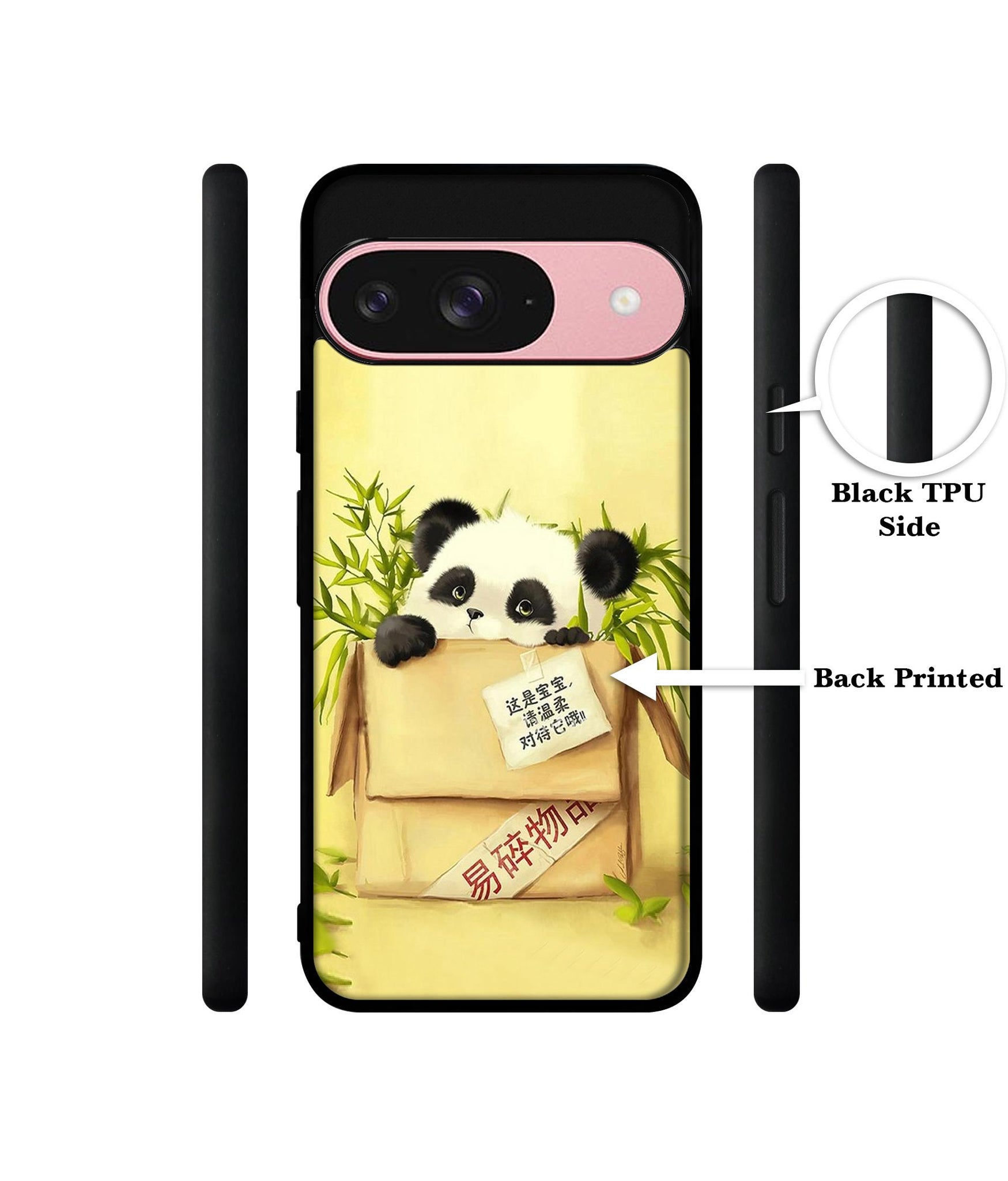 Panda In Box Design Designer 2D Printed Back Case Cover for Google Pixel 9 5G