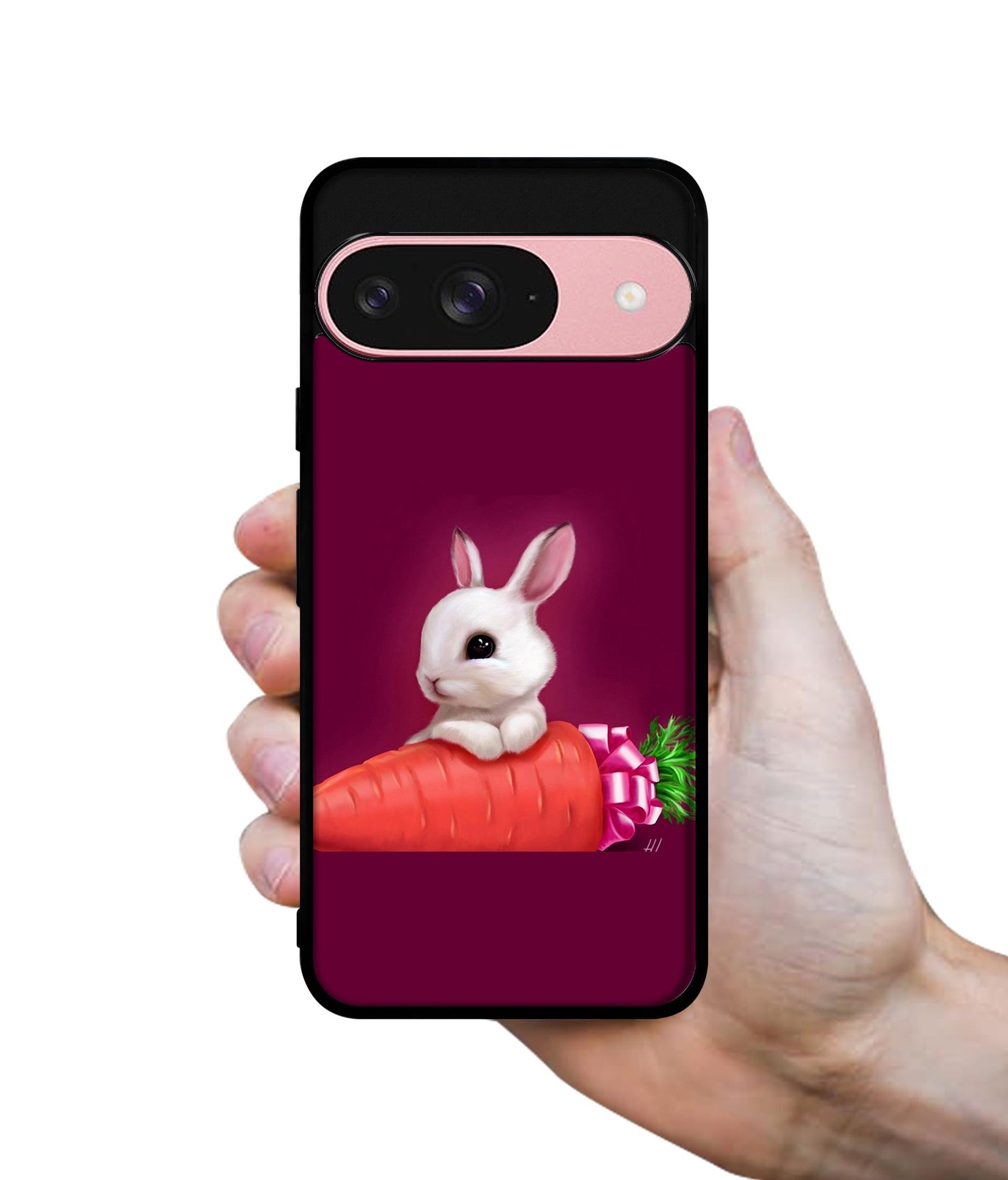 Bunny With Carrot Design Designer 2D Printed Back Case Cover for Google Pixel 9 5G