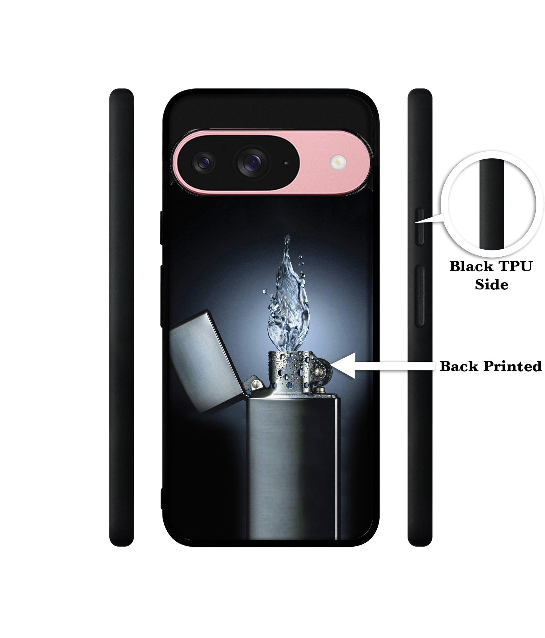 Water Lighter Design Designer 2D Printed Back Case Cover for Google Pixel 9 5G