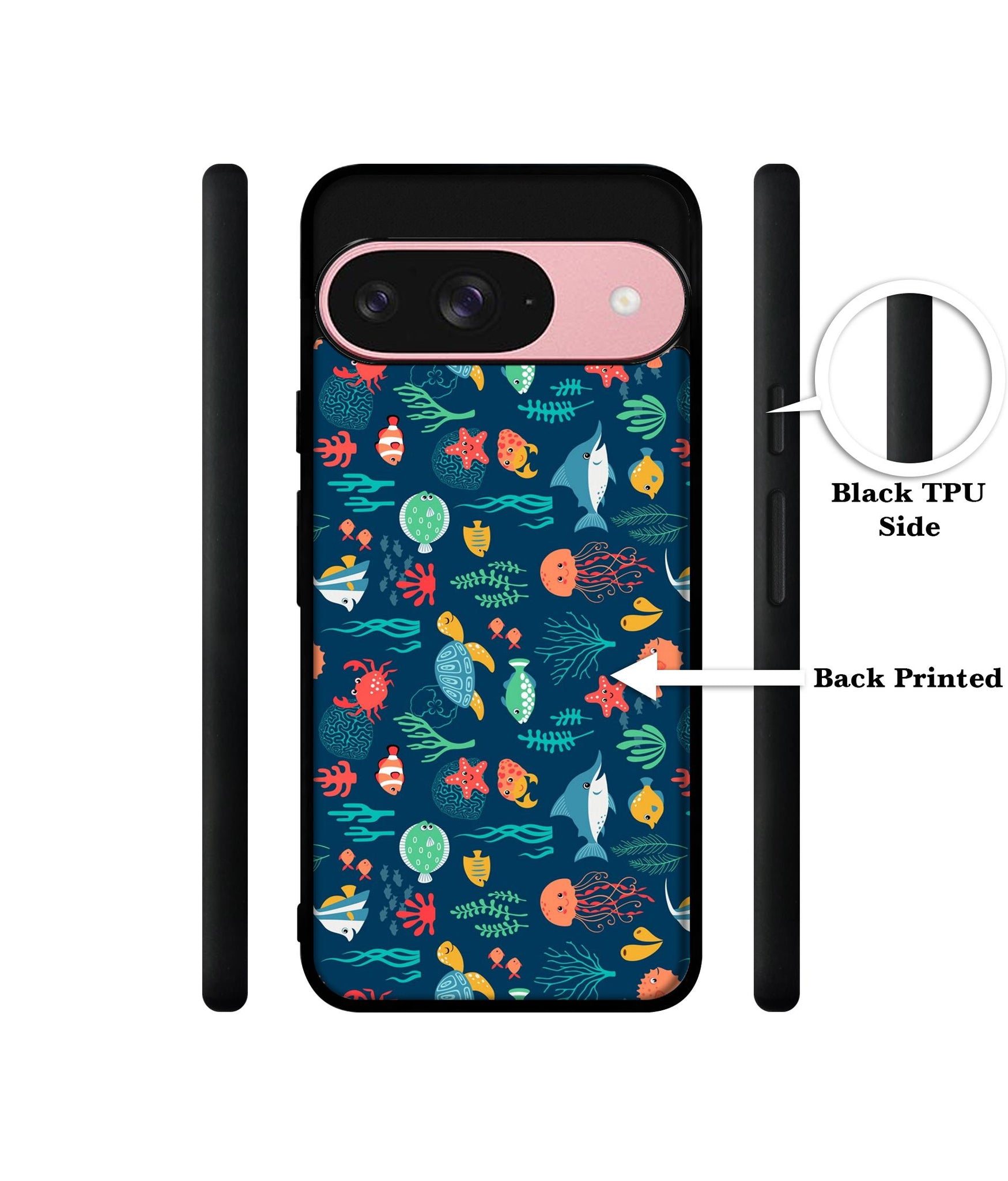 Aquarium Texture Design Designer 2D Printed Back Case Cover for Google Pixel 9 5G