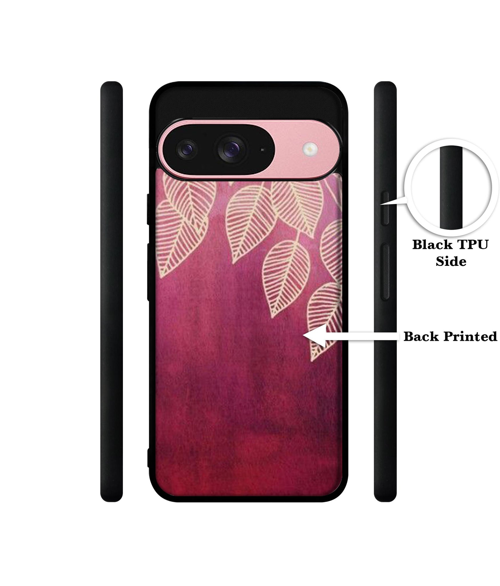 Leaf Pattern Design Designer 2D Printed Back Case Cover for Google Pixel 9 5G