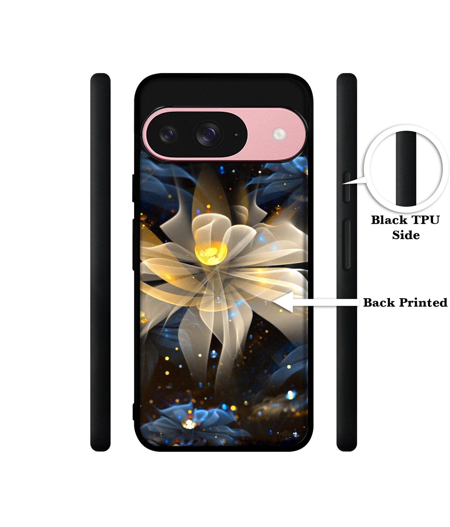 Art Flower Design Designer 2D Printed Back Case Cover for Google Pixel 9 5G