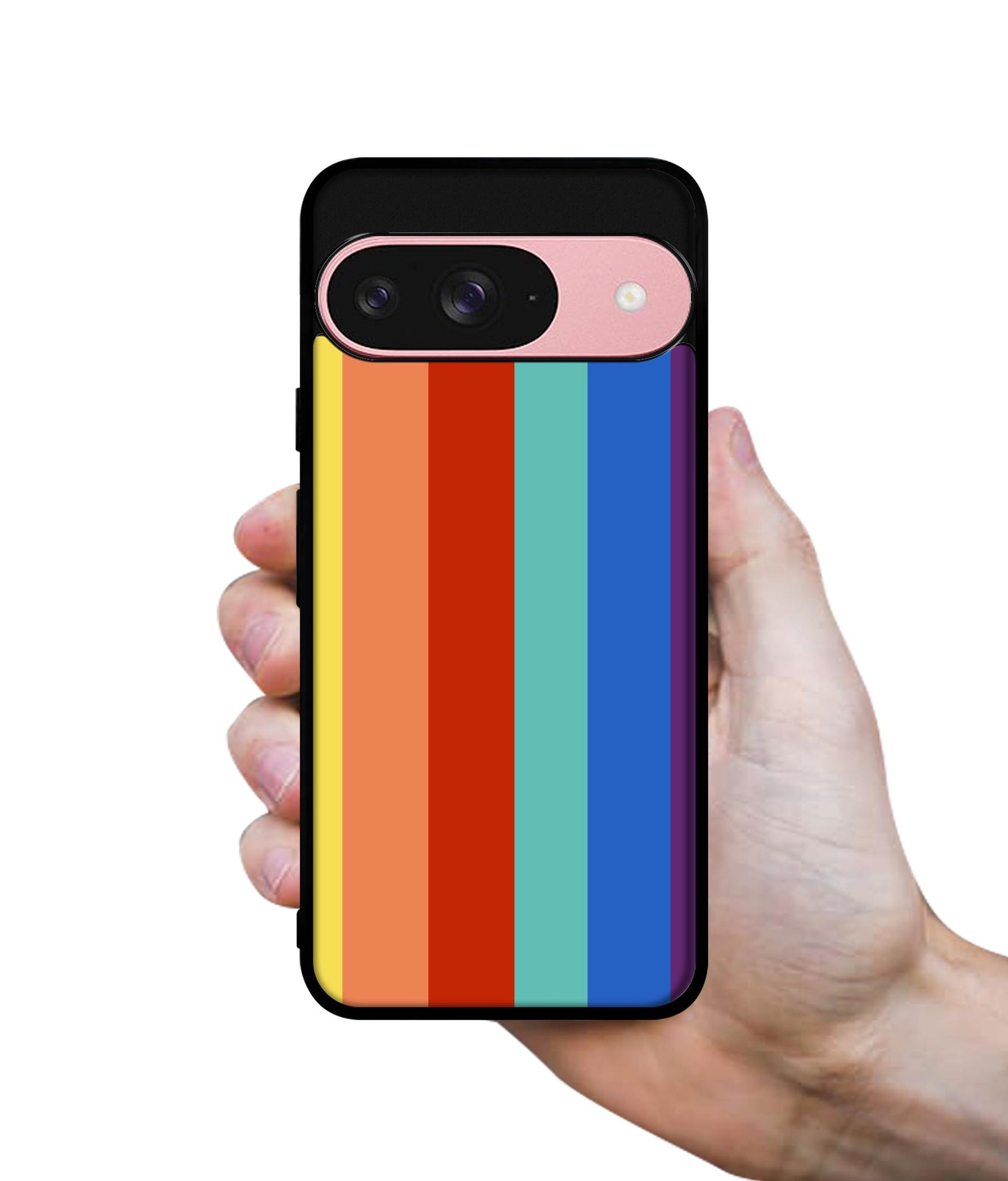 Rainbow Colors Design Designer 2D Printed Back Case Cover for Google Pixel 9 5G