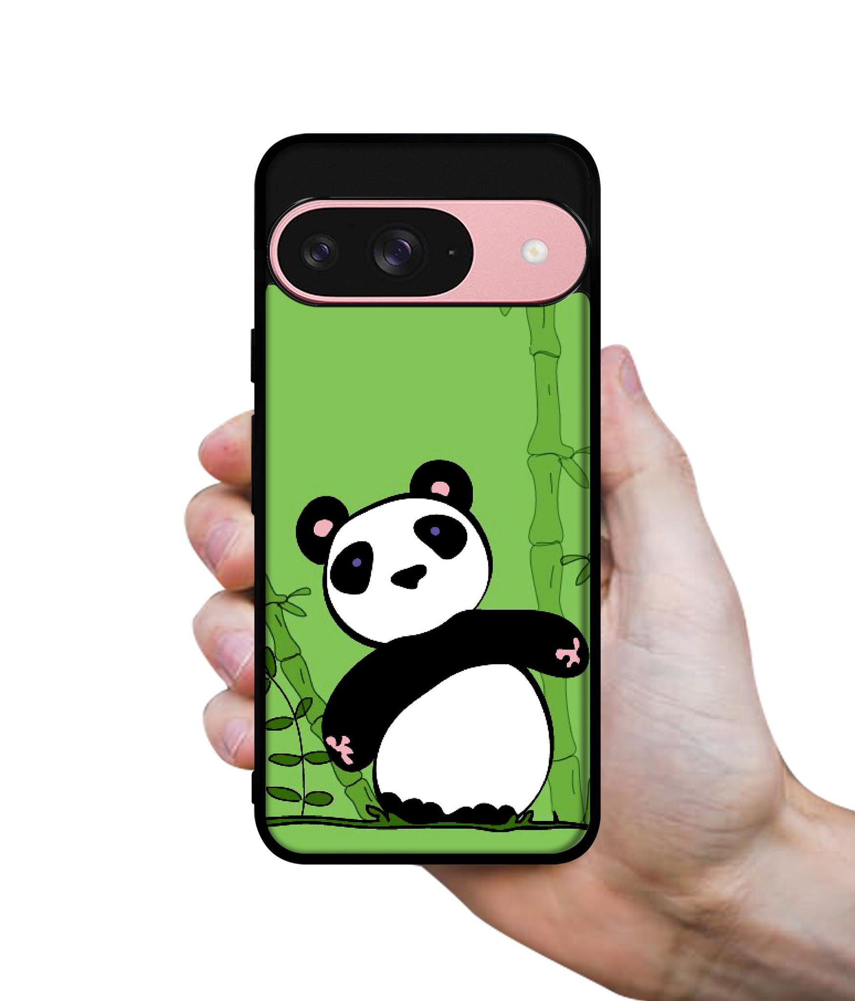 Panda with Bamboo Design Designer 2D Printed Back Case Cover for Google Pixel 9 5G