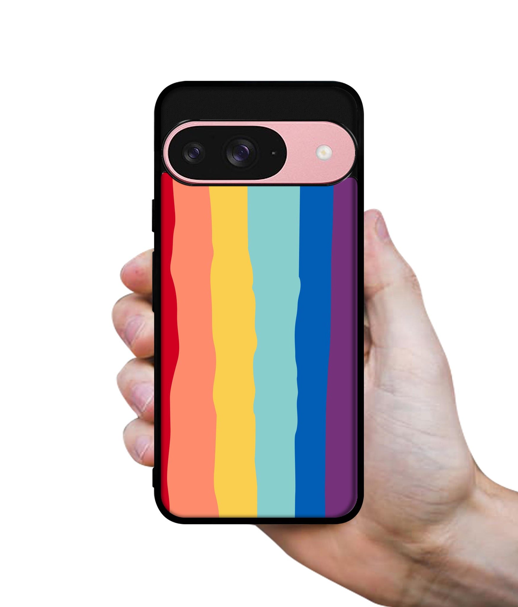 Rainbow Design Designer 2D Printed Back Case Cover for Google Pixel 9 5G