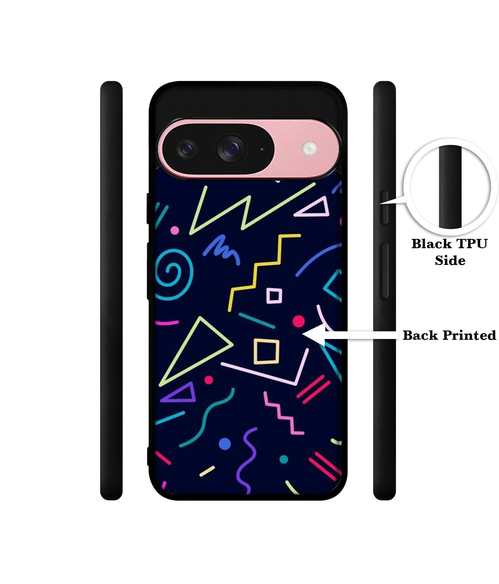 Retro Abstract Design Designer 2D Printed Back Case Cover for Google Pixel 9 5G
