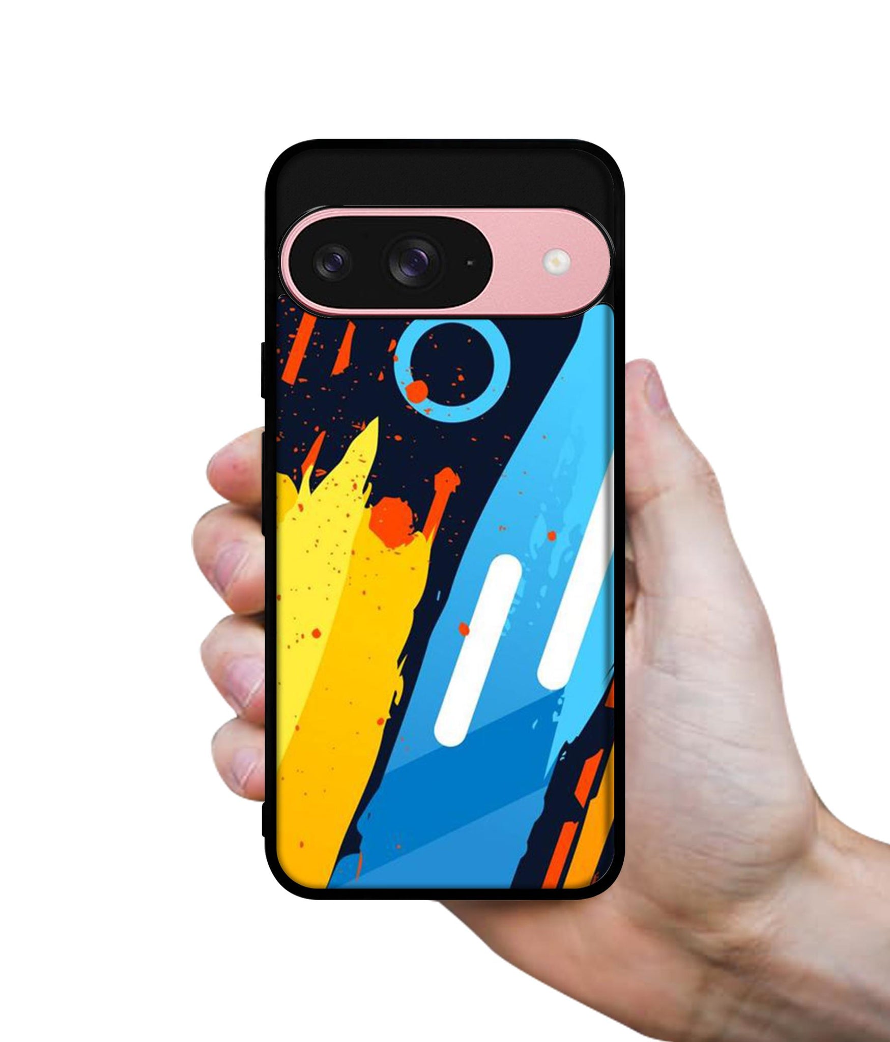 Abstract Stripes Geometric Figures Design Designer 2D Printed Back Case Cover for Google Pixel 9 5G