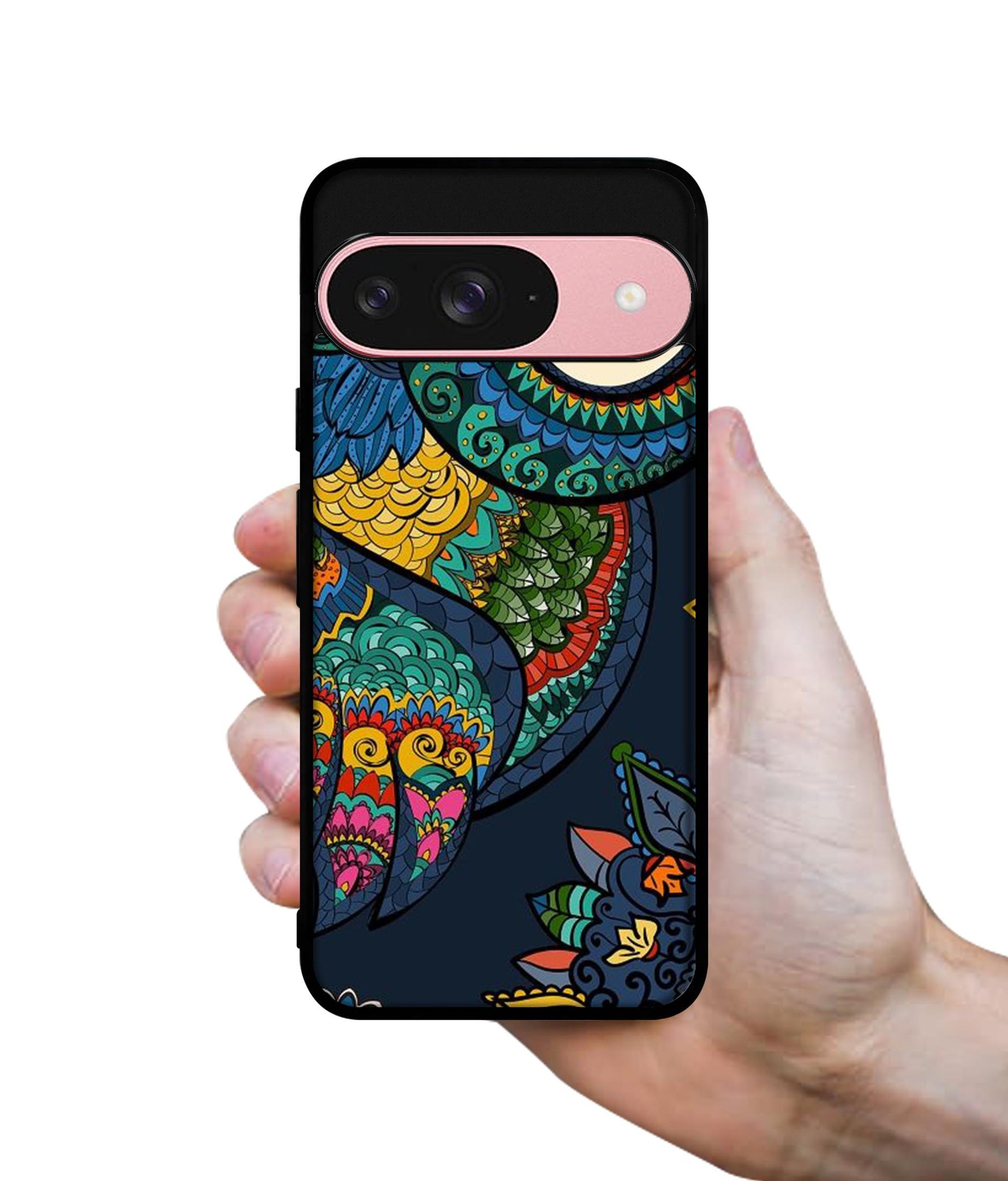 Owl Illustration Design Designer 2D Printed Back Case Cover for Google Pixel 9 5G