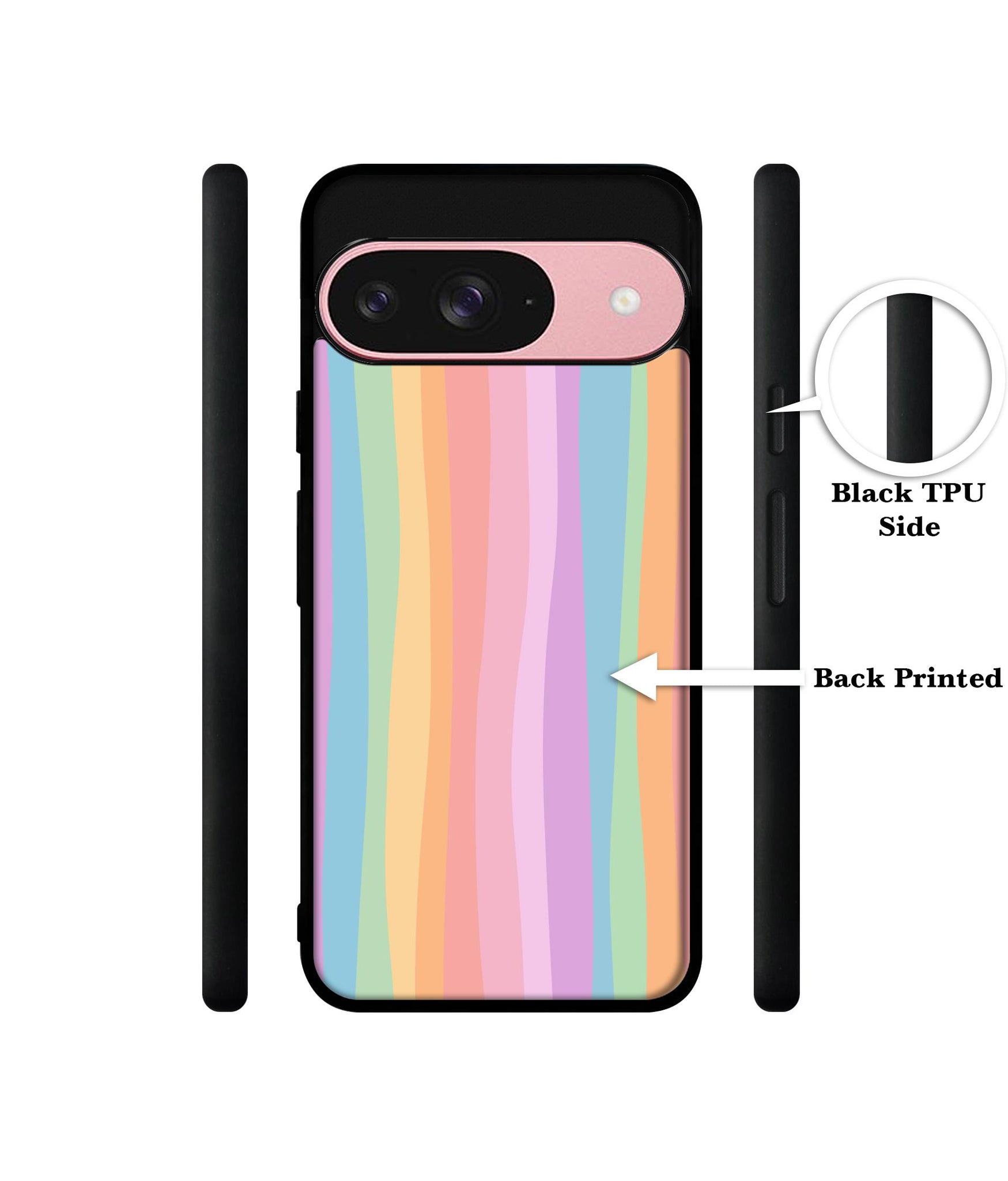 Cool Rainbow Design Designer 2D Printed Back Case Cover for Google Pixel 9 5G