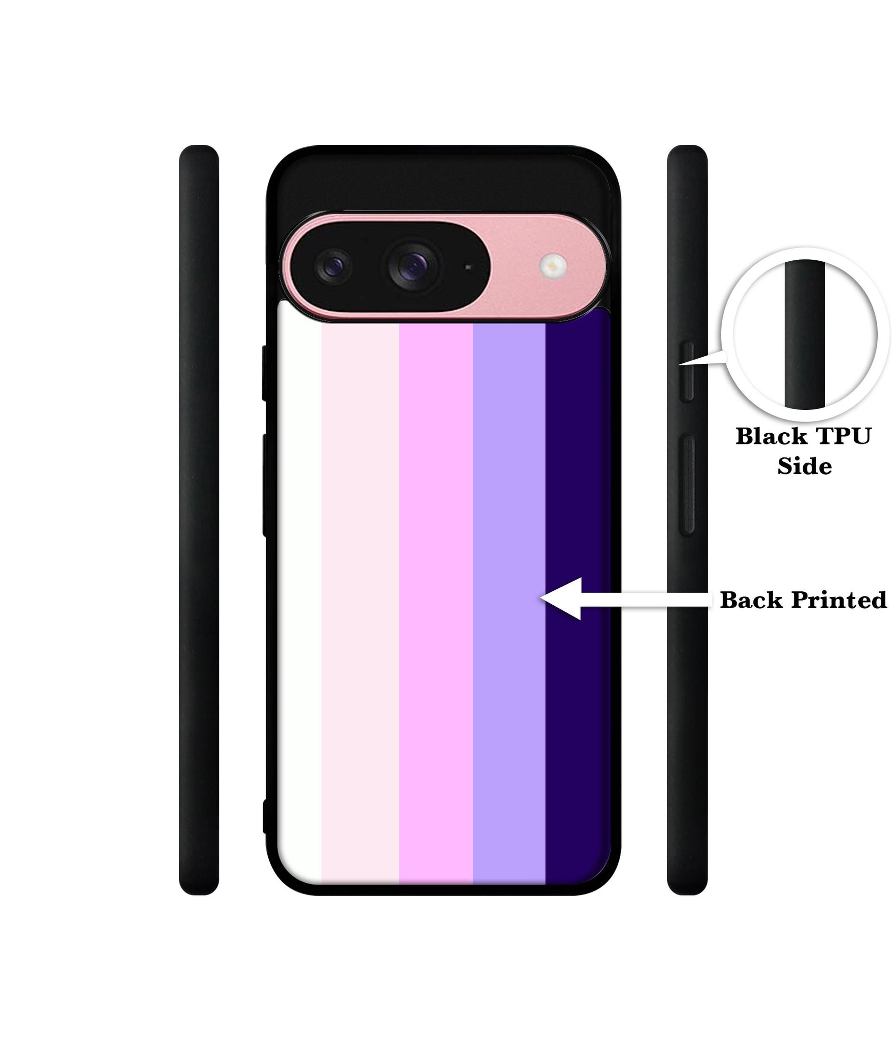 Pink and Purple Lines Design Designer 2D Printed Back Case Cover for Google Pixel 9 5G